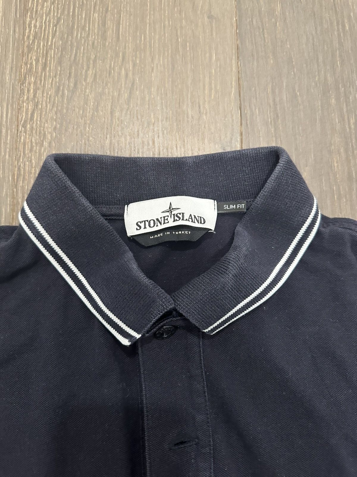 Stone Island Stone Island Long Sleeve Polo Size US L / EU 52-54 / 3 - 3 Thumbnail
