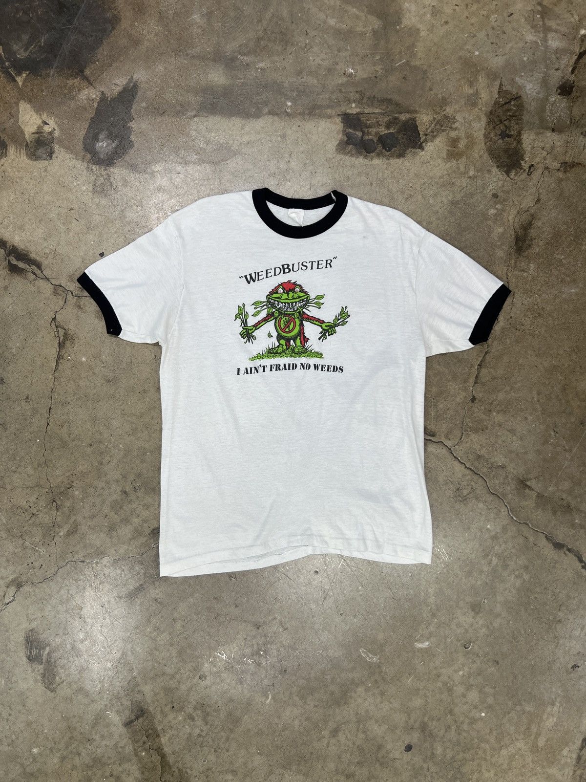 Vintage Vintage 80s Weedbuster Ain’t Fraid Ghostbusters Parody Tee Size US L / EU 52-54 / 3 - 2 Thumbnail