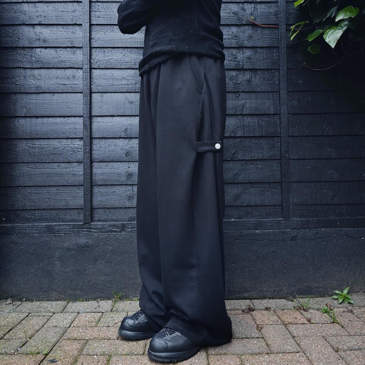 Other Black Technical Wide Leg Joggers Size US 32 / EU 48 - 2 Thumbnail
