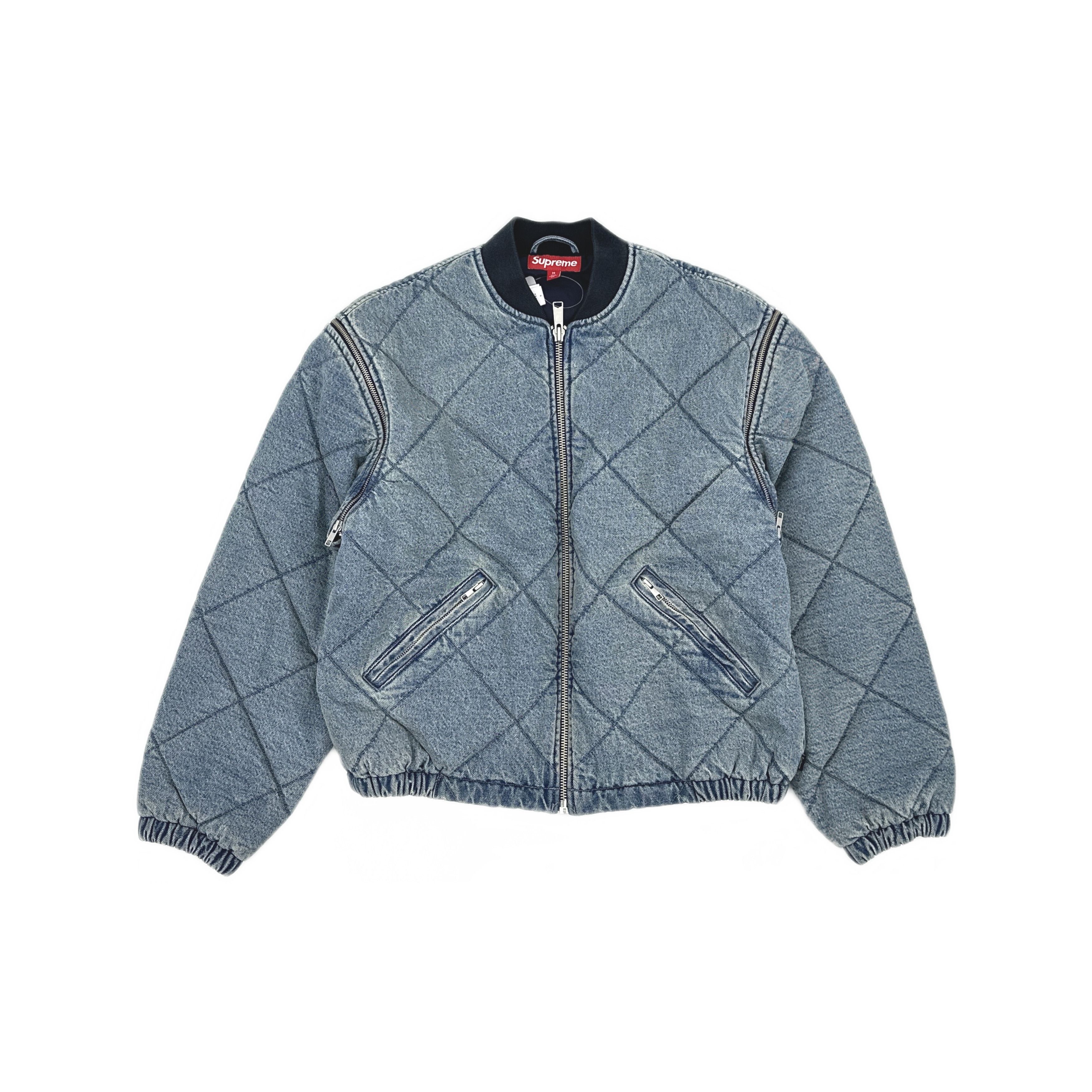 Supreme FW17 Supreme Digi Camo MA-1 Navy Blue Camo Rare Coat