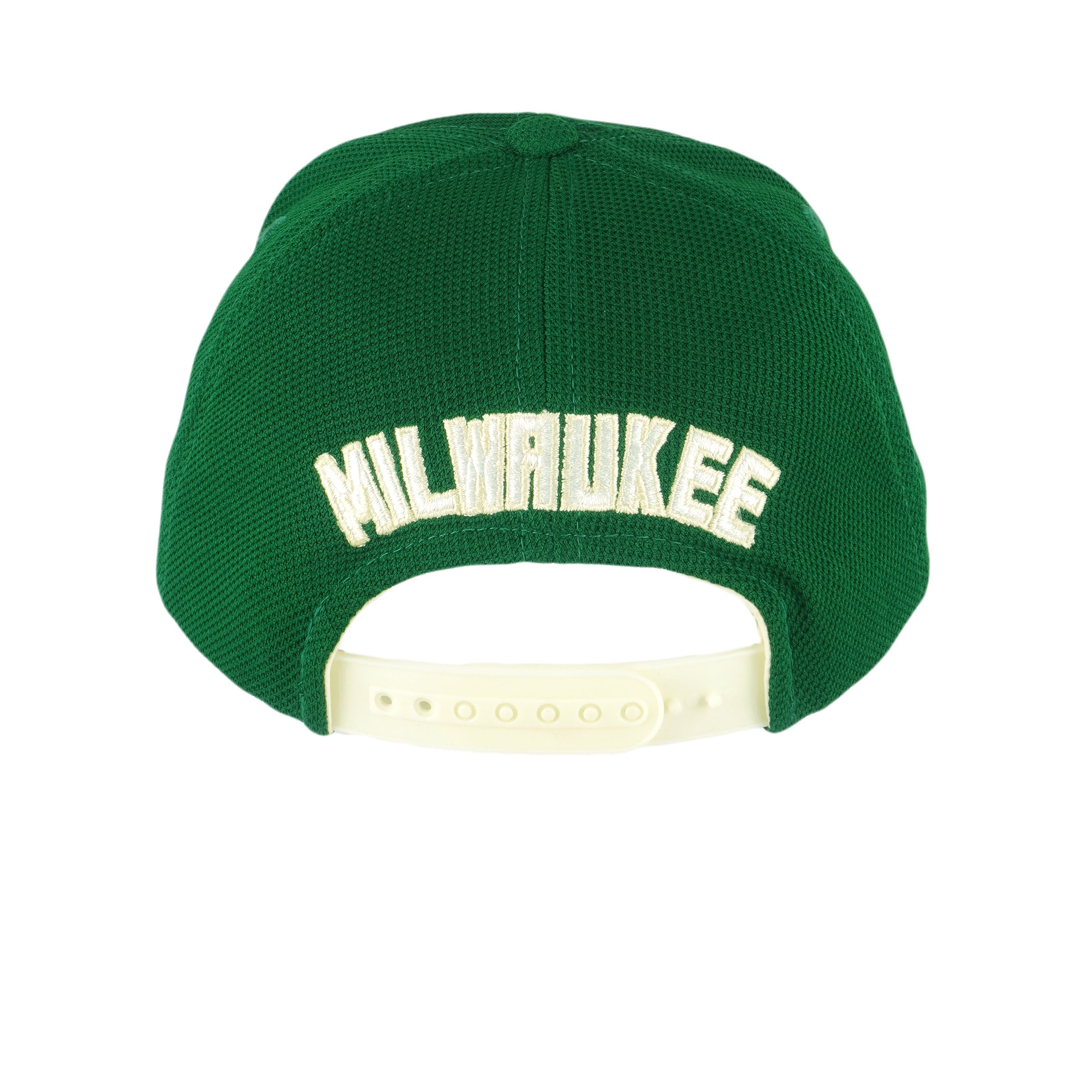 Adidas NBA - Milwaukee Bucks Embroidered Snapback Hat 2000s Size ONE SIZE - 4 Thumbnail