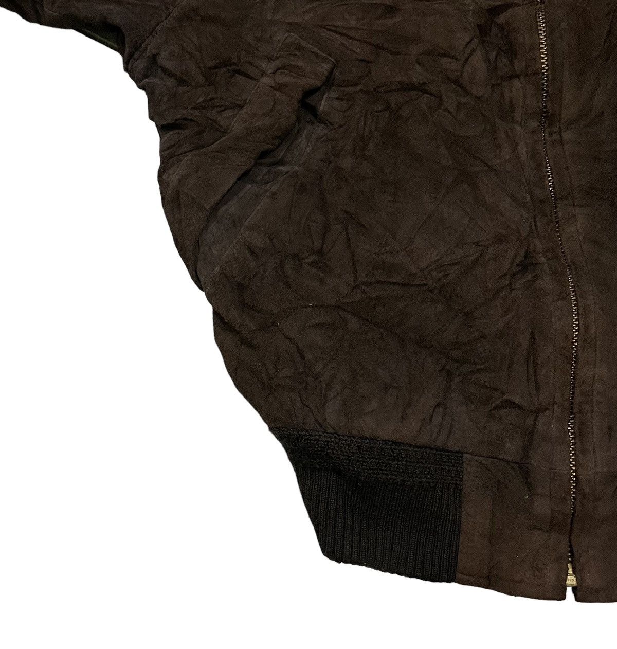 Leather Vintage Jun Men Suede Pigskin Leather Bomber Jacket Size US M / EU 48-50 / 2 - 5 Thumbnail