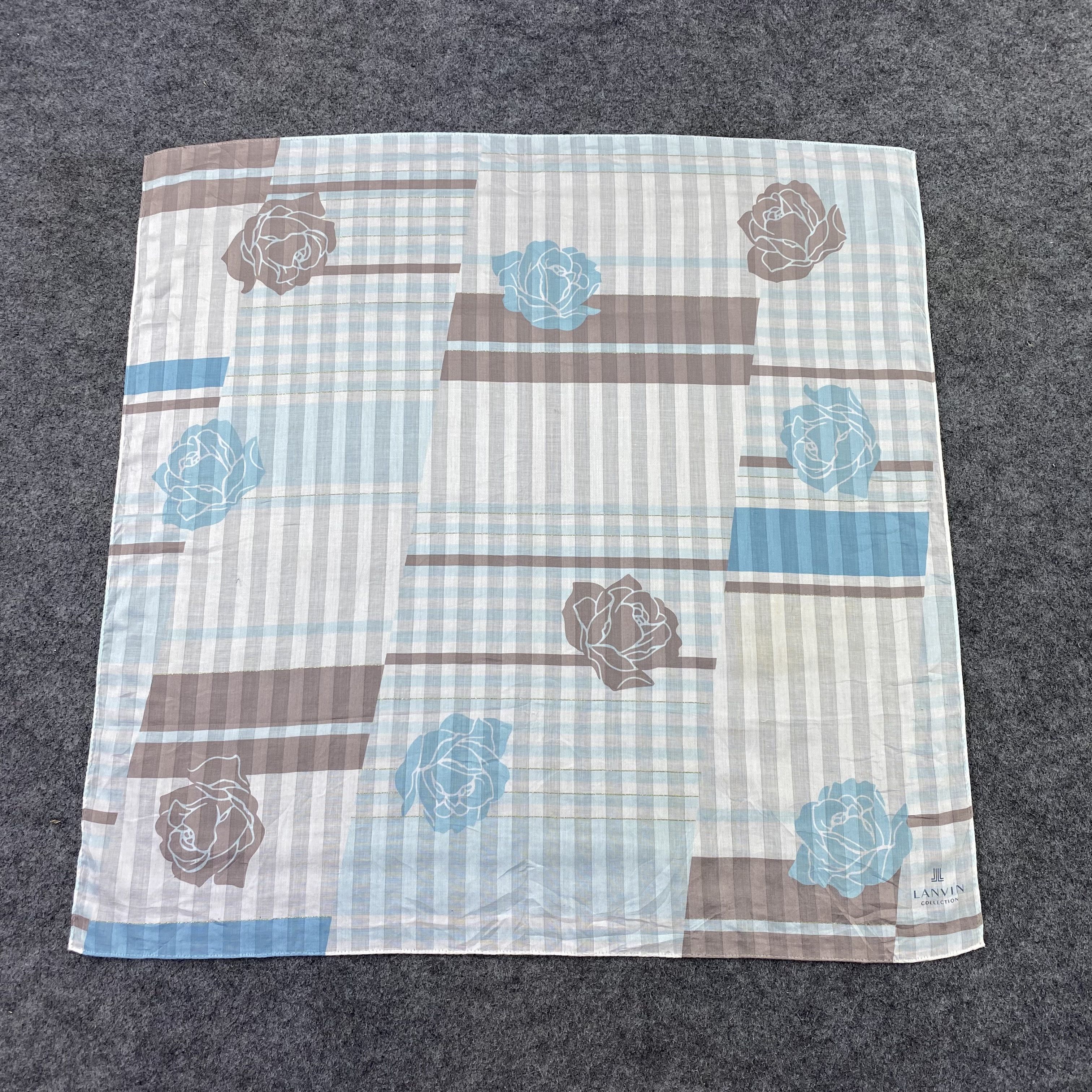 Lanvin × Vintage Lanvin Handkerchief / Bandana / Neckerchief /Headscarf-B1108 Size ONE SIZE - 3 Thumbnail