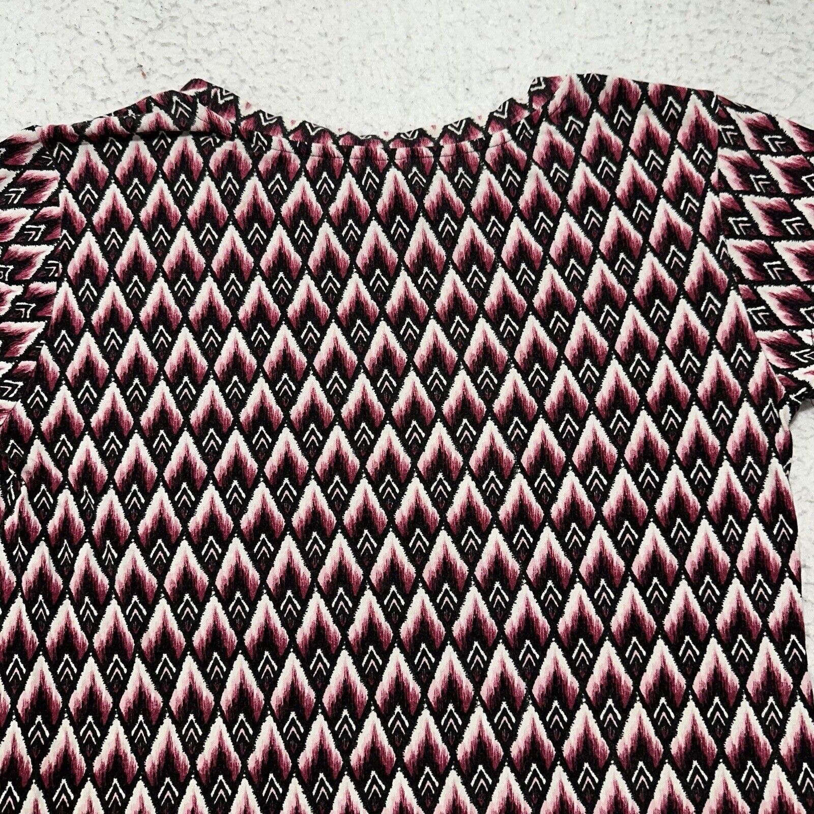 H&M H&M Medium Blouse Stretch Black Pink Geometric Pattern Top Size M / US 6-8 / IT 42-44 - 11 Thumbnail