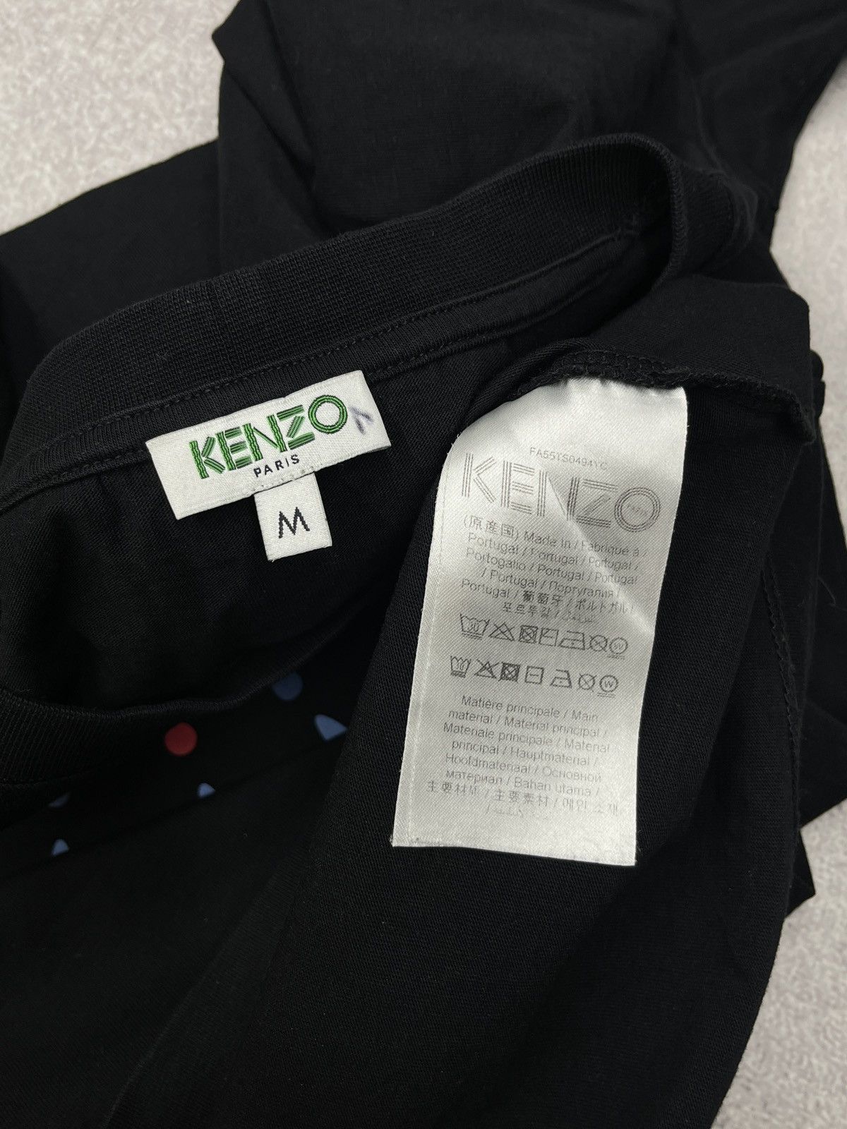 Kenzo Mens KENZO Paris Eyes Eye Printing T Shirt Black Designer Size US M / EU 48-50 / 2 - 6 Thumbnail
