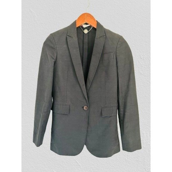 Stella McCartney Stella McCartney Blazer Charcoal Grey Single-Breasted Jacket Size XS / US 0-2 / IT 36-38 - 1 Thumbnail