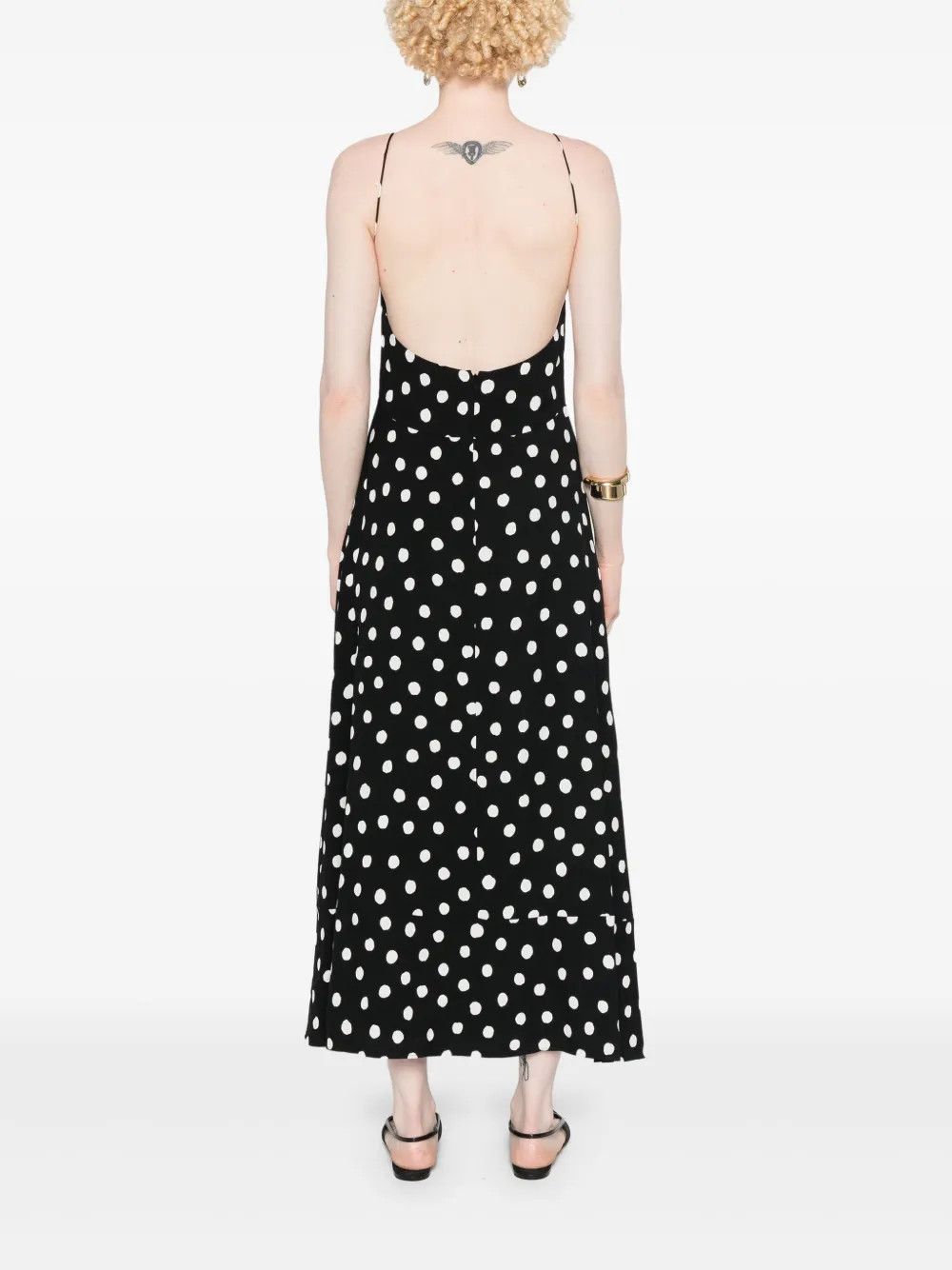 Saint Laurent Paris o1y0126 Maxi Dress in Black/White Size M / US 6-8 / IT 42-44 - 3 Thumbnail