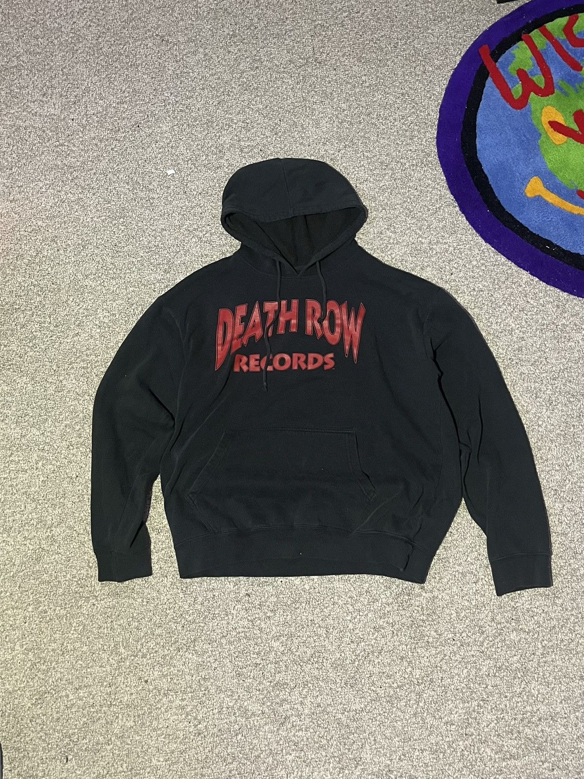 Rap Tees × Vintage Vintage Death Row Records Faded Black Hoodie Size US L / EU 52-54 / 3 - 1 Thumbnail