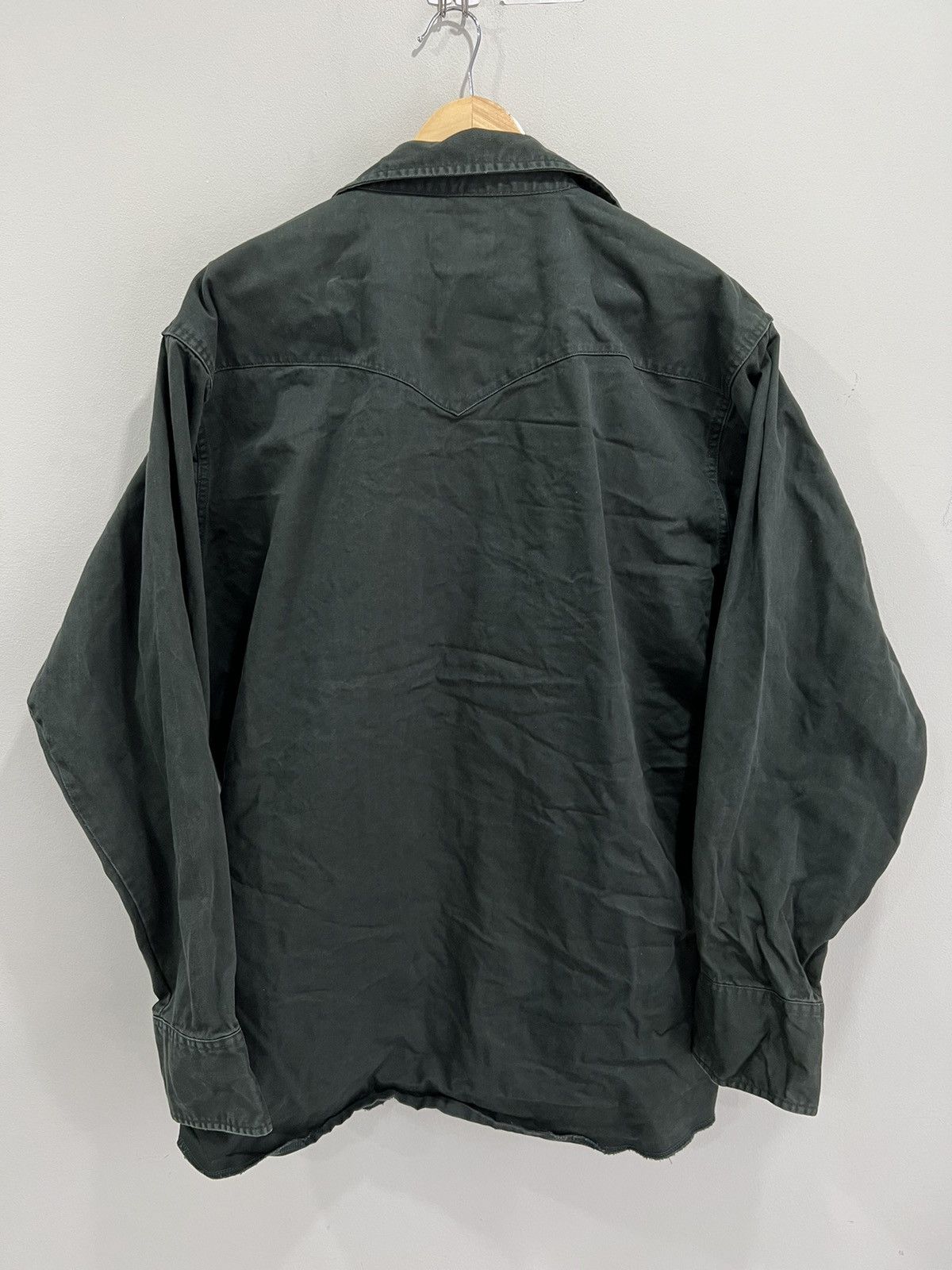 Wrangler Vintage Wrangler Pearl Snap Button Up Shirt olive xxl Size US XXL / EU 58 / 5 - 2 Thumbnail