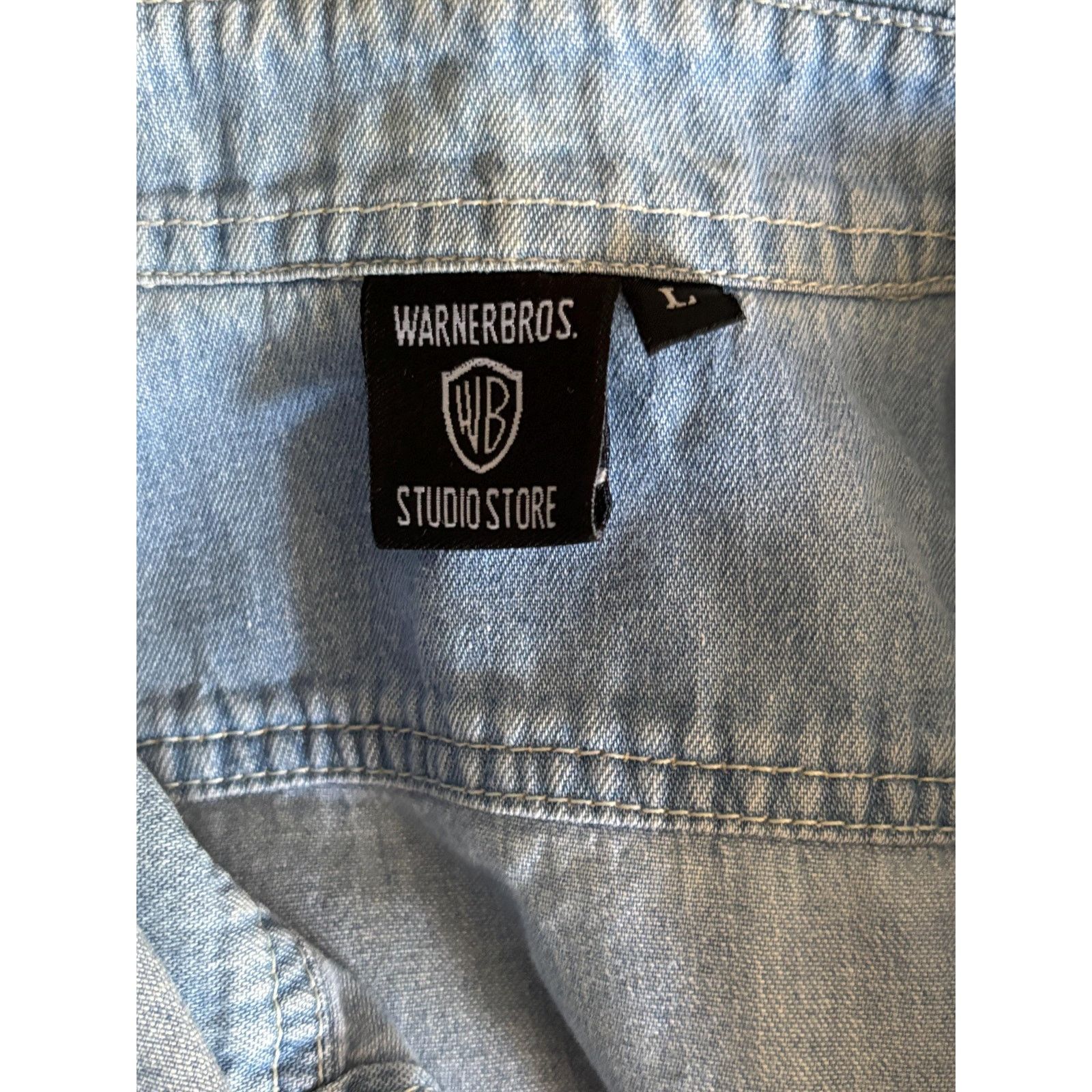 Warner Bros 1996 Warner Bros Denim Vest Tweety Sylvester Looney Archive Size US L / EU 52-54 / 3 - 4 Thumbnail