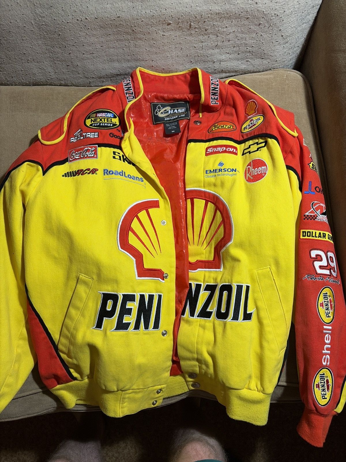 Chase Authentics Kevin Harvick Shell Pennzoil NASCAR Jacket M Size US M / EU 48-50 / 2 - 1 Thumbnail
