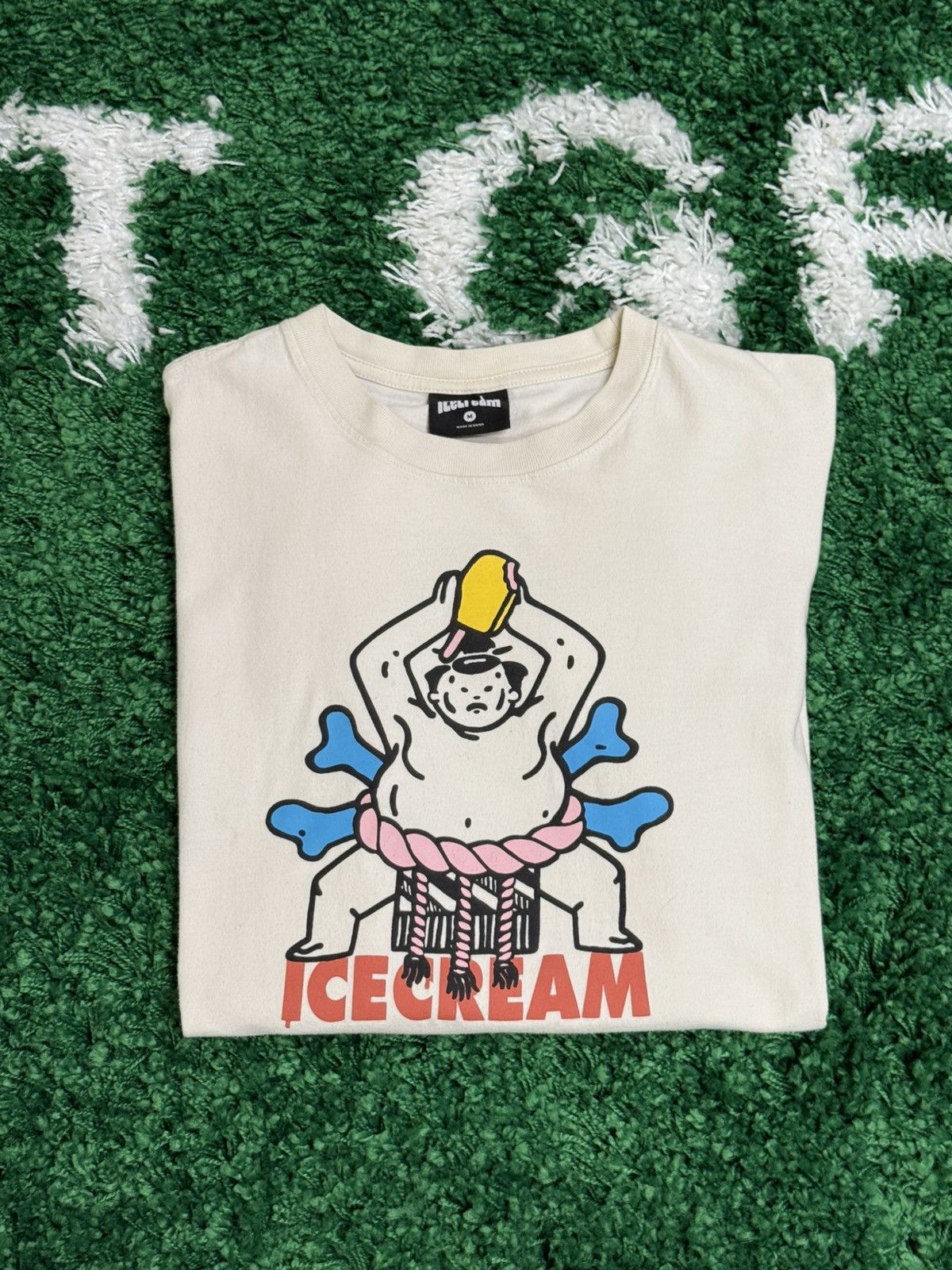 Icecream Icecream Sumo Wrestler Logo Tee White Sz. Medium M Size US M / EU 48-50 / 2 - 1 Thumbnail