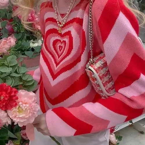 Japanese Brand Y2K Sweater Turtleneck Aesthetics Heart Printed Casual Size M / US 6-8 / IT 42-44 - 4 Thumbnail