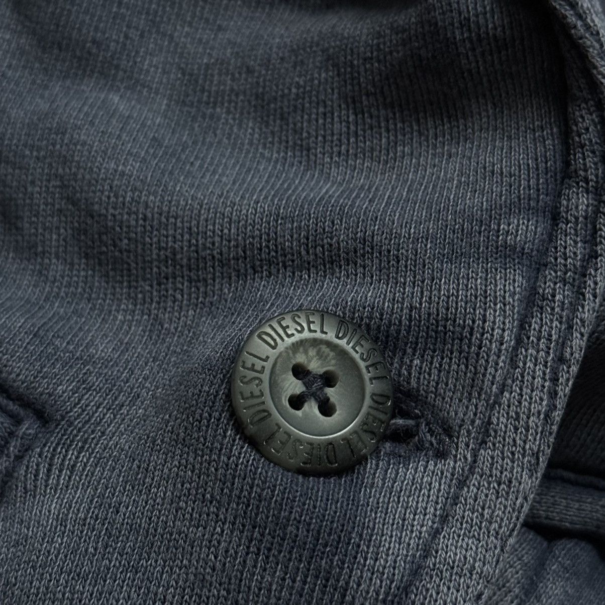 Diesel 📌 Vintage Diesel Y2K Avant-Garde Faded Grey Cardigan Size S / US 4 / IT 40 - 13 Thumbnail