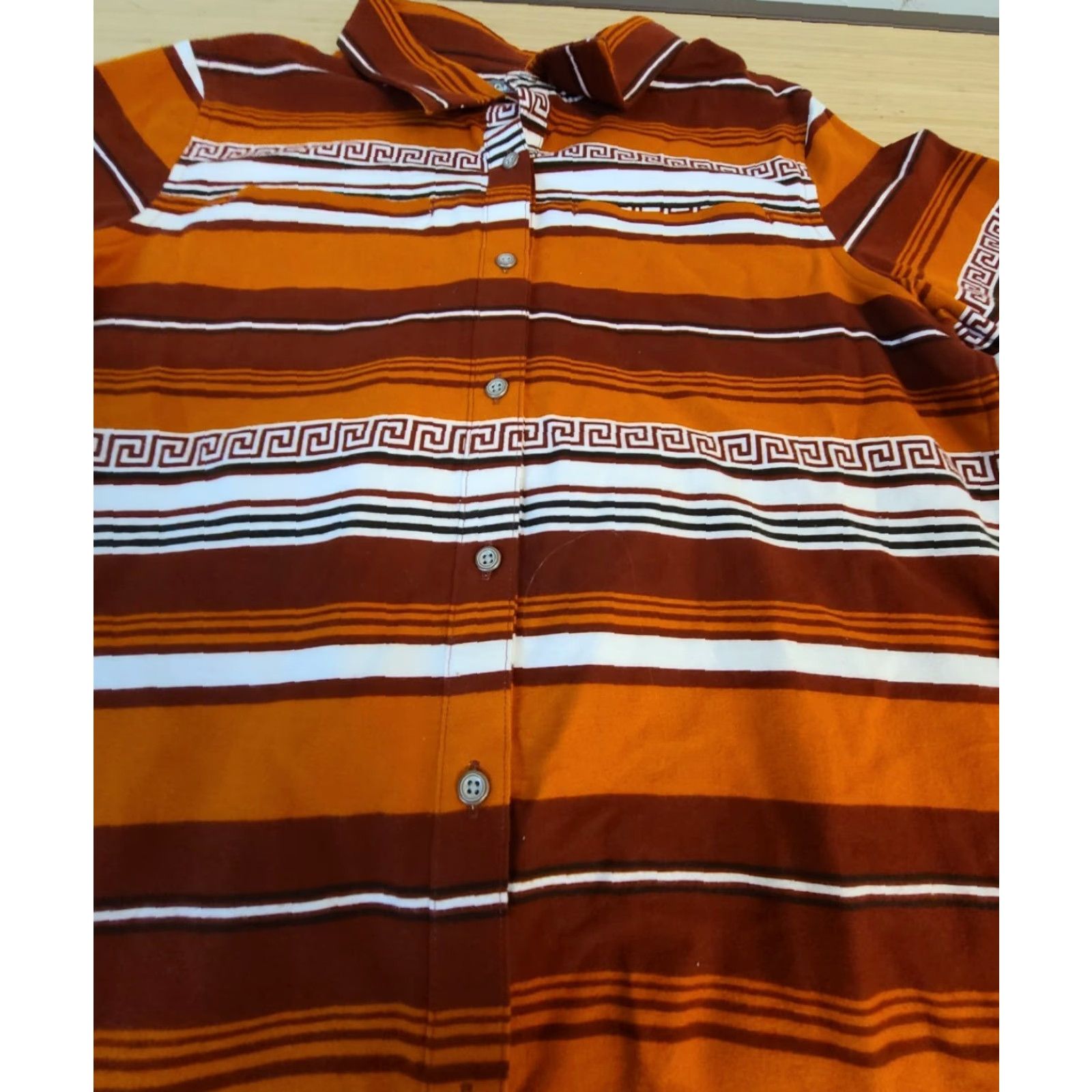 Vintage Cabela's Womens M Chamois Flannel Southwest Aztec Navajo Button Up Shirt Size M / US 6-8 / IT 42-44 - 4 Thumbnail