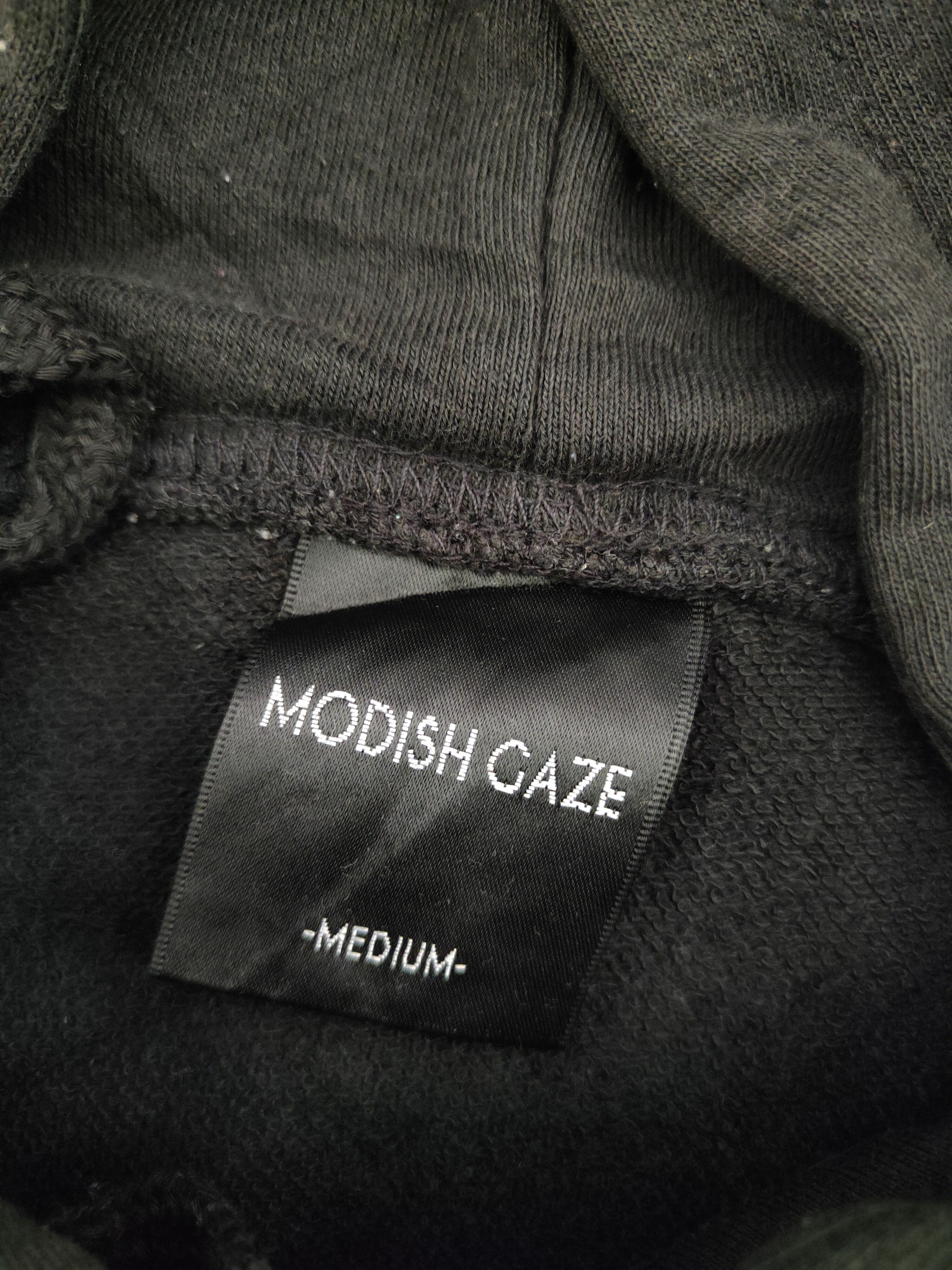 Japanese Brand SUPER RARE 💥 Modish Gaze Black Hoodie Sweatshirt Size M / US 6-8 / IT 42-44 - 16 Thumbnail