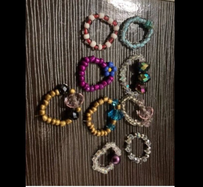 Other Beaded Y2K rings 8 dollars each Size ONE SIZE - 1 Thumbnail