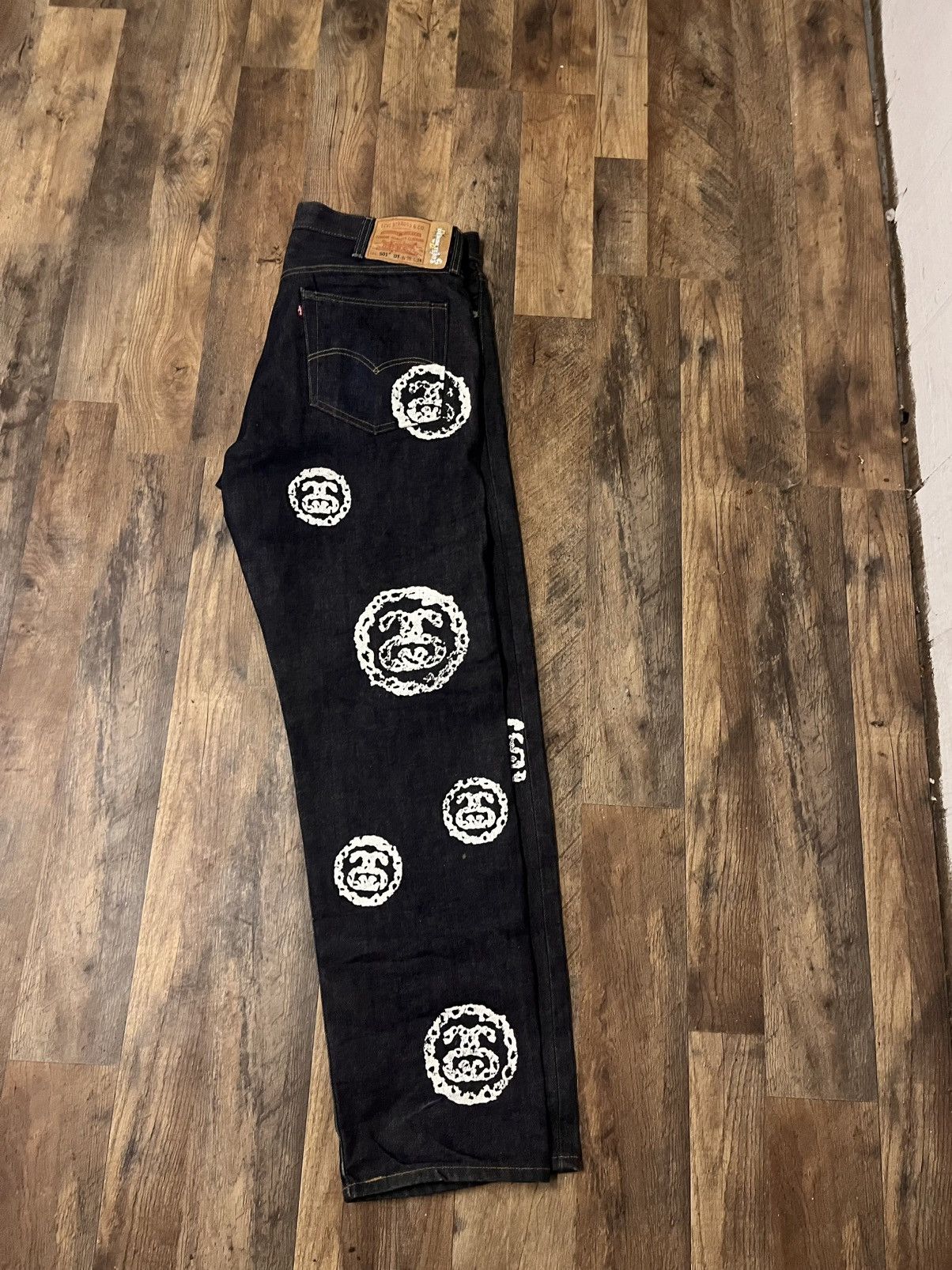 DENIM TEARS × Levi's × Stussy Denim tears x stussy 501 jeans Size US 38 / EU 54 - 2 Thumbnail