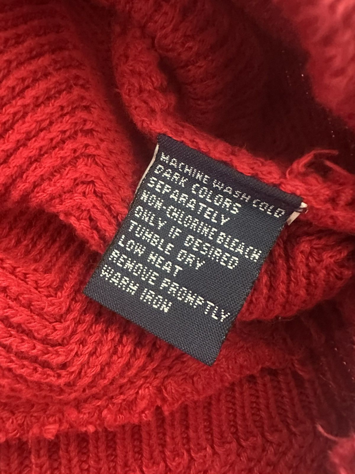 Chaps Ralph Lauren Vintage Chaps Ralph Lauren Sweater Red Knit Hand Framed 90s Size US XL / EU 56 / 4 - 8 Thumbnail