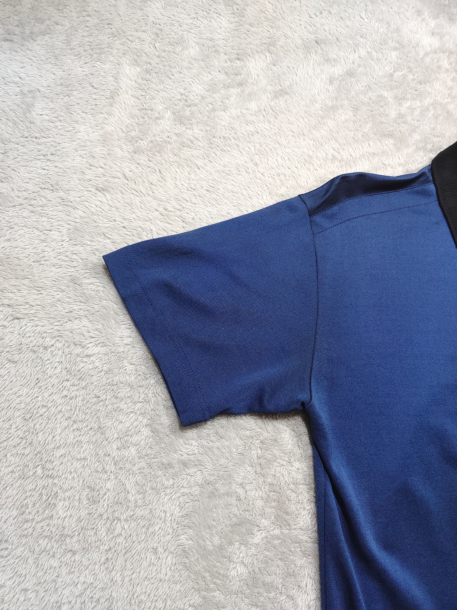 Versace Jeans Couture Versace blue short-sleeved polo shirt with a black collar Size US L / EU 52-54 / 3 - 9 Thumbnail