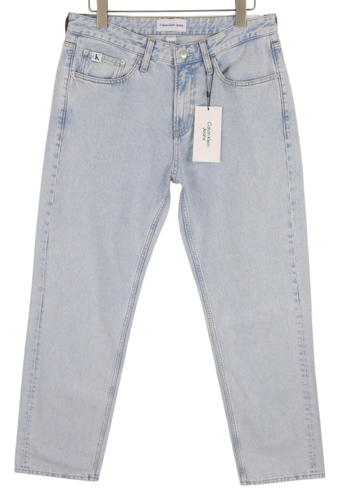 90S STRAIGHT W32 Light Blue Washed Zip Fly Denim 85299