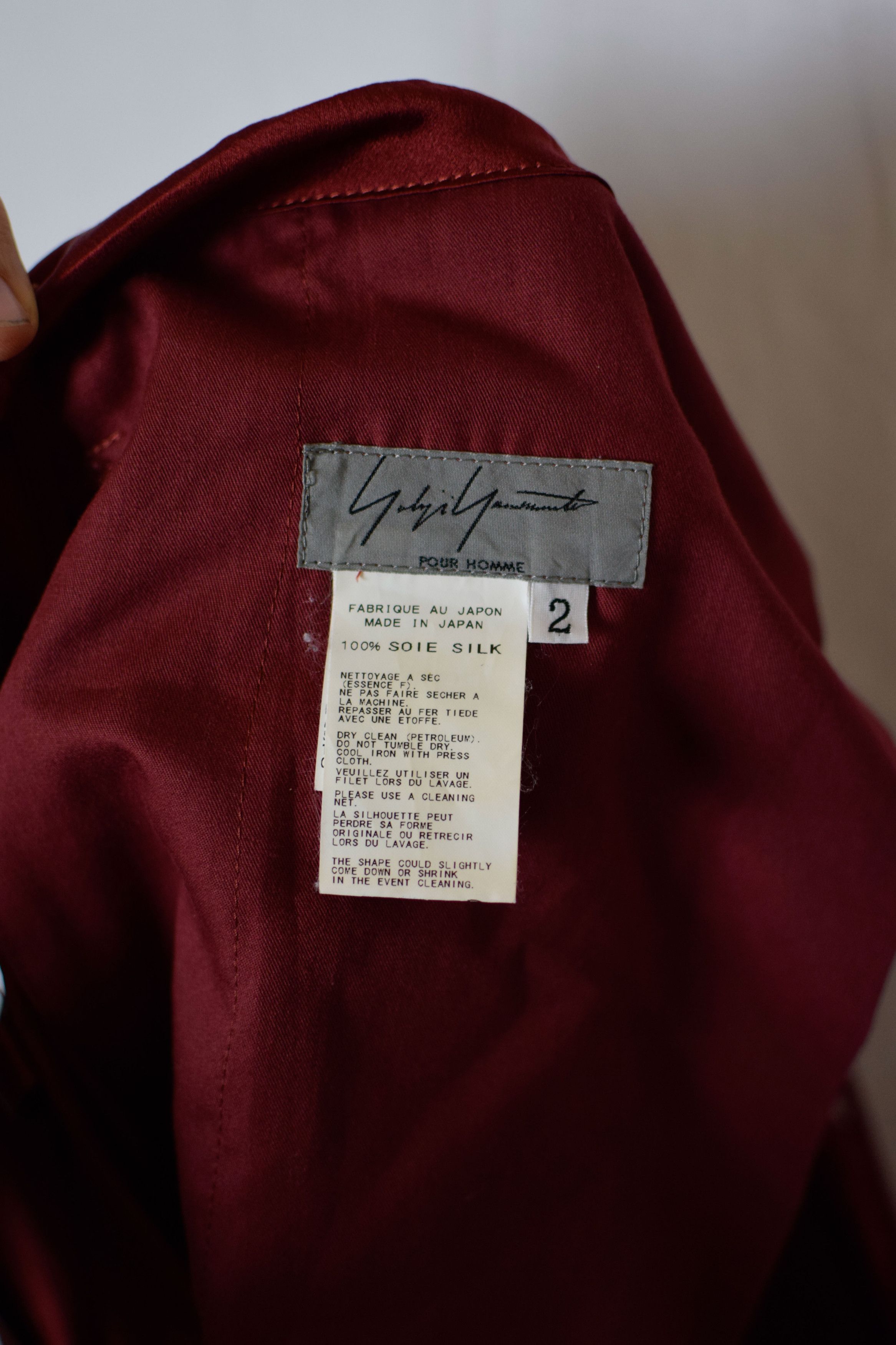 Yohji Yamamoto YYPH AW12 Red Silk Pants - HD-P29-406 Size US 34 / EU 50 - 10 Thumbnail