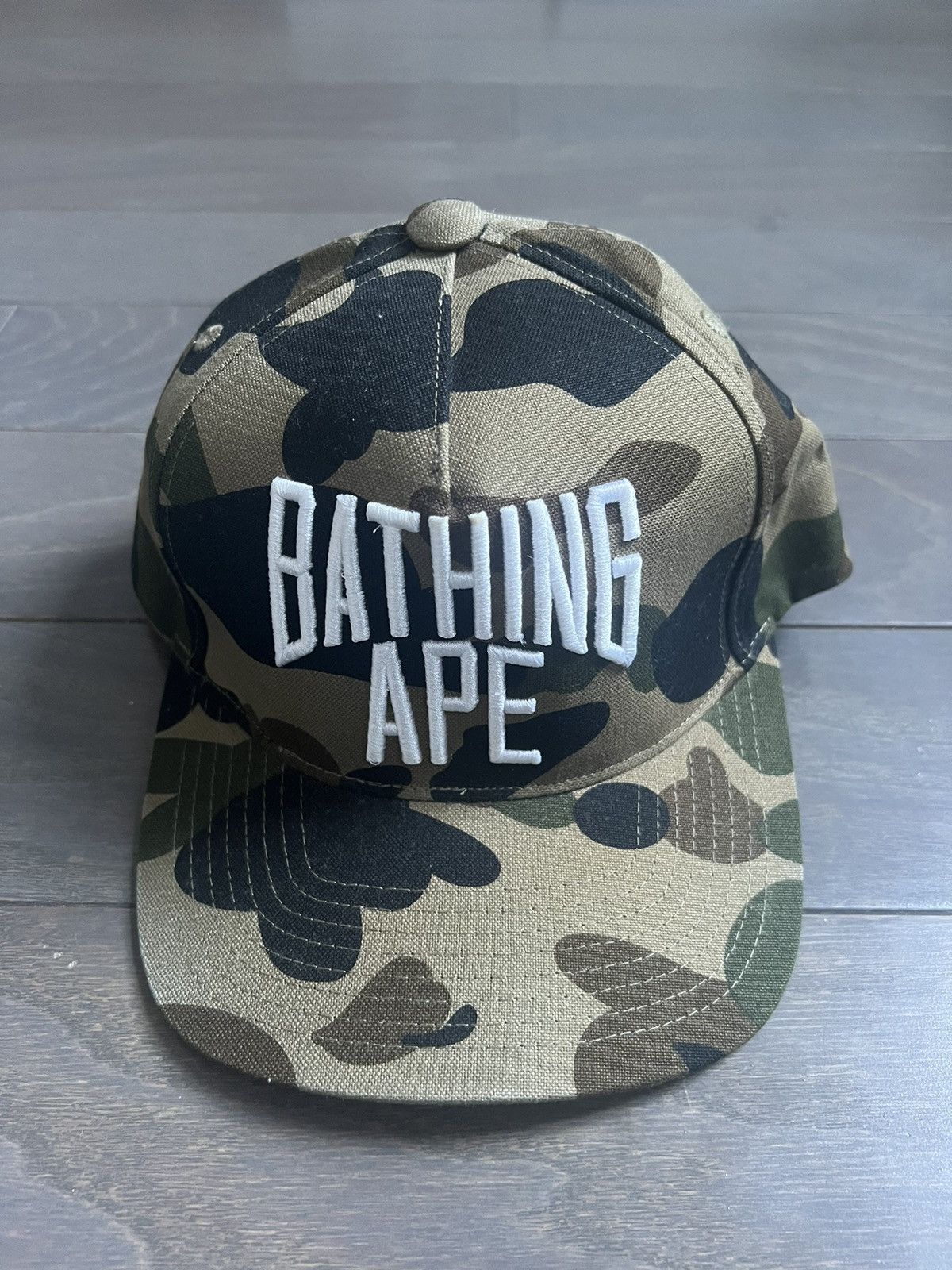image of Bape Camo Logo Hat, Men's