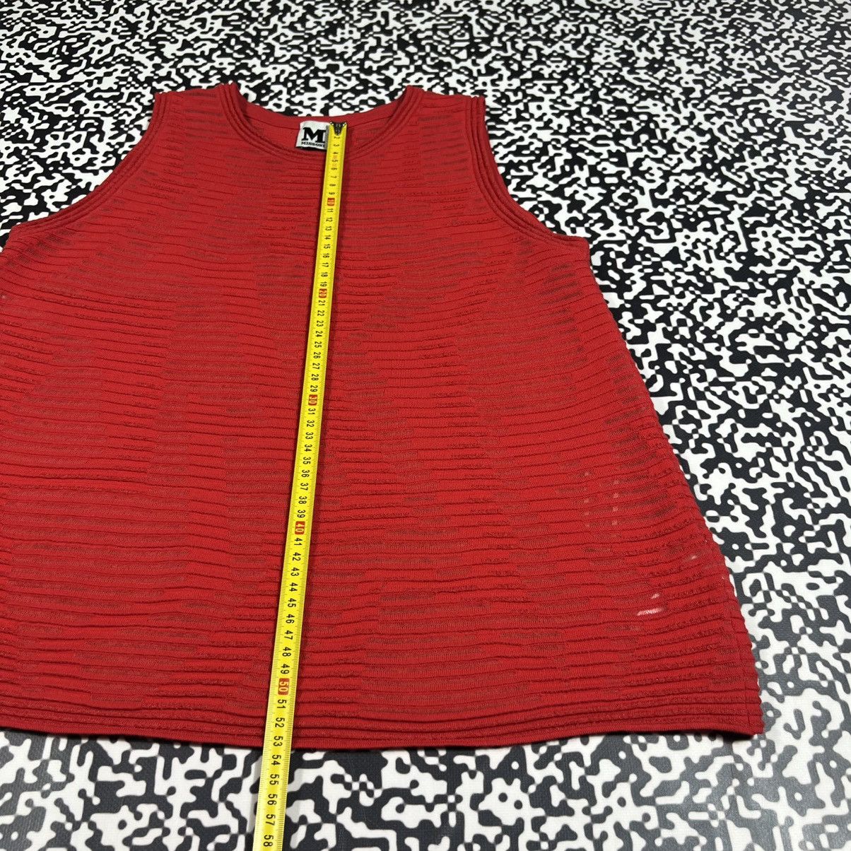 Missoni Vintage Y2K Missoni Luxury Abstract Mesh Print Sexy Tank Top Size M / US 6-8 / IT 42-44 - 11 Thumbnail