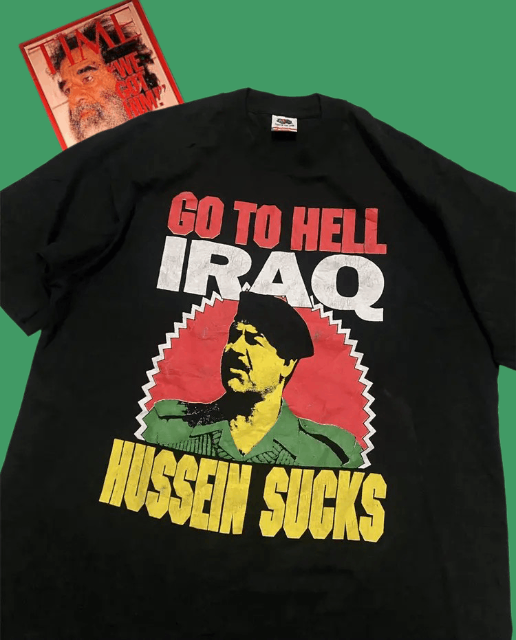 Vintage Saddam Hussein Iraq Shirt