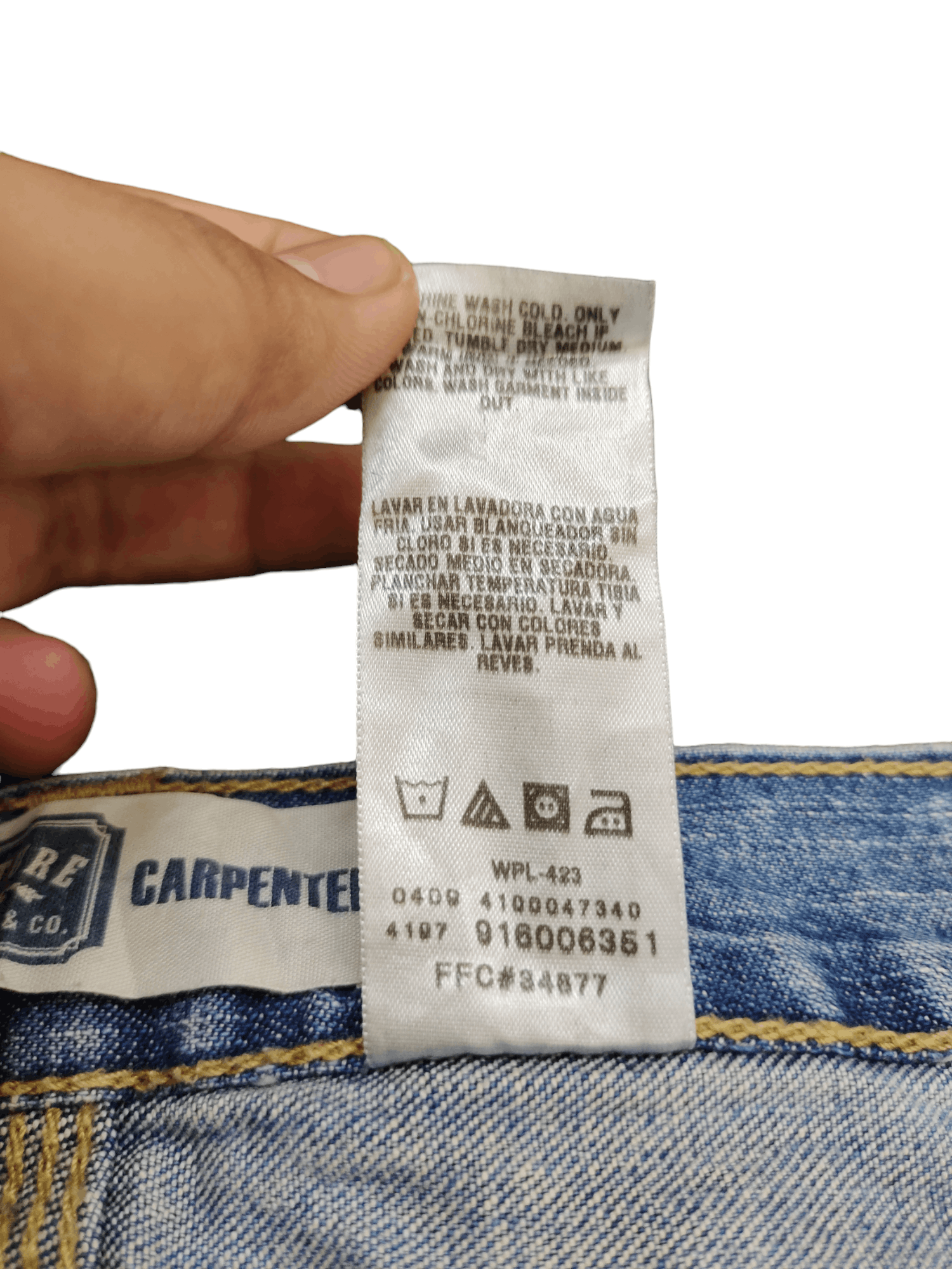 Levi's W42 Vintage Y2k Levis Carpenter Baggy Denim Pants Jnco Style Size US 42 / EU 58 - 18 Thumbnail