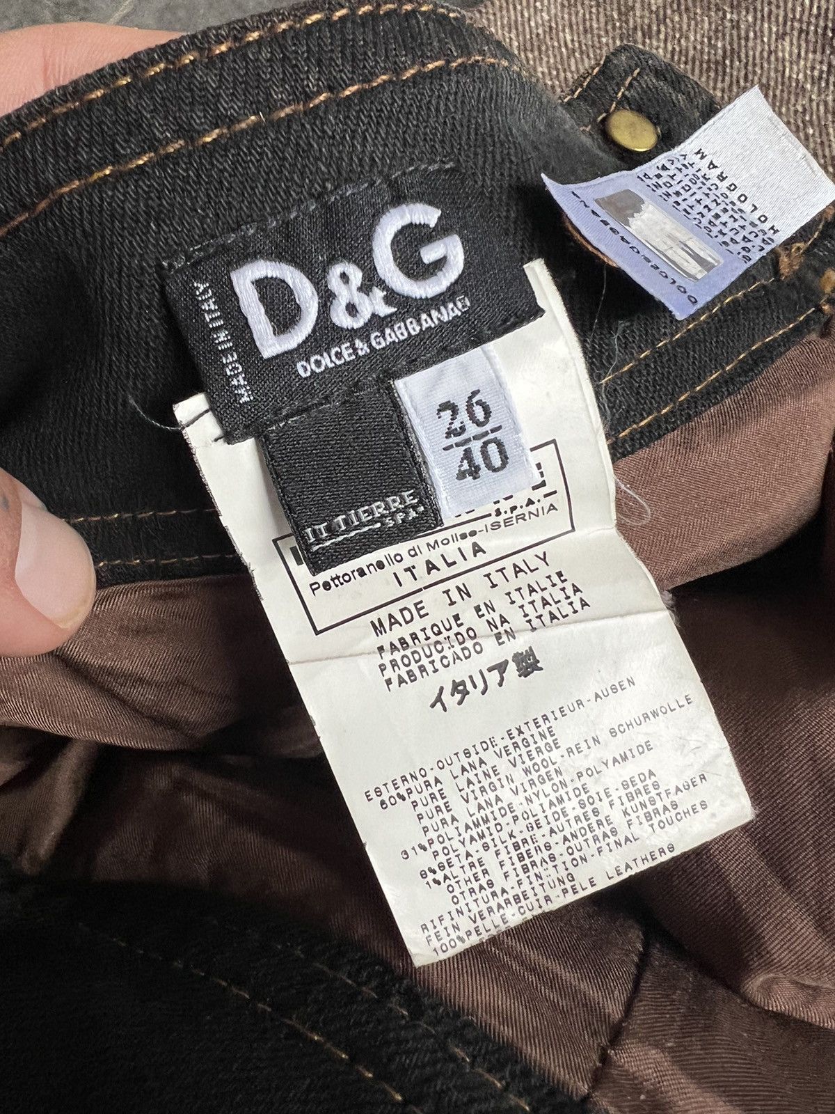 Dolce & Gabbana × Vintage Rare Vintage Dolce&Gabbana Wool Mini Skirt Size 27" / US 4 / IT 40 - 7 Thumbnail