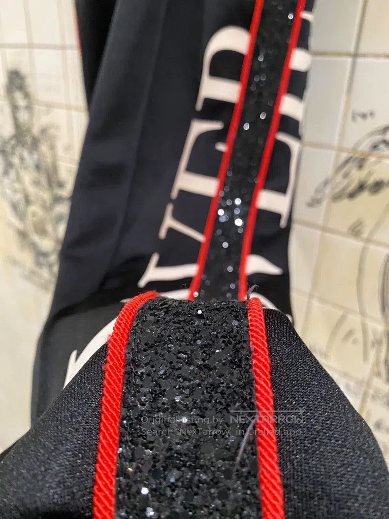 Amiri Amiri size M Crystal and sequin side-striped black sweatpa Size US 26 / EU 42 - 6 Thumbnail