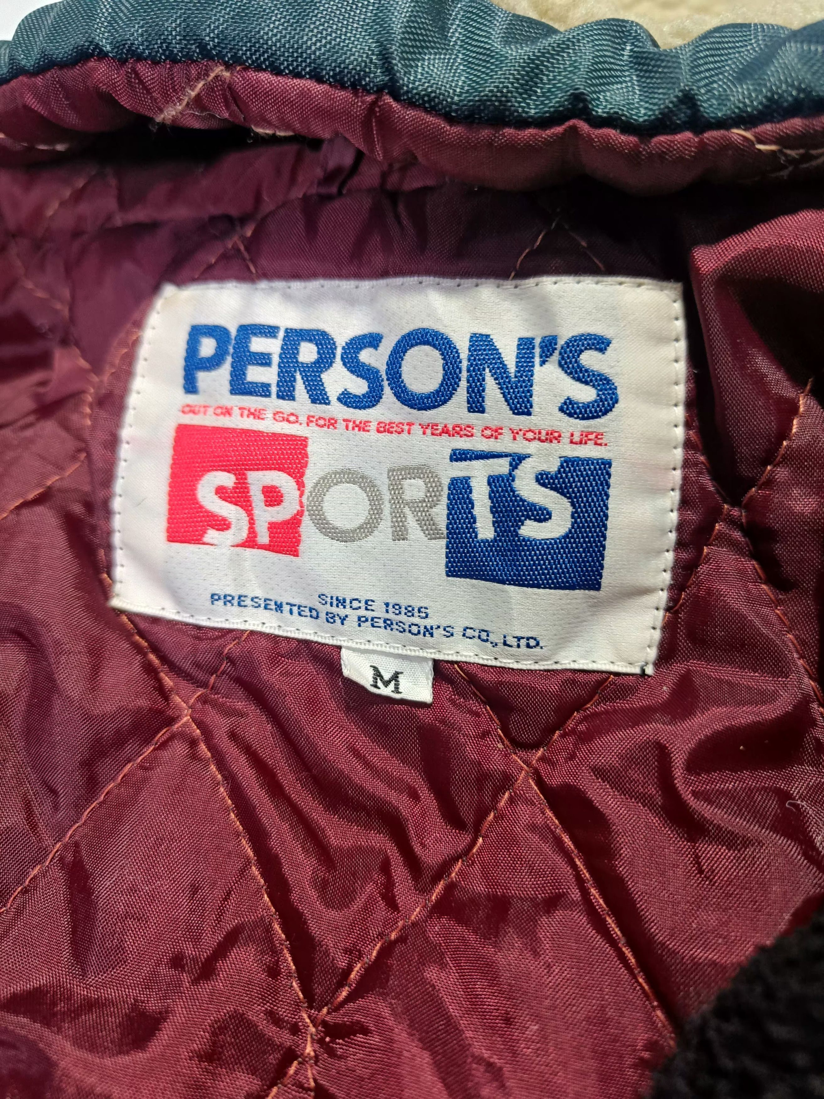 PERSON'S Vintage PERSON'S SPORTS Big Logo Back SPELL Out Jacket Size US M / EU 48-50 / 2 - 12 Thumbnail