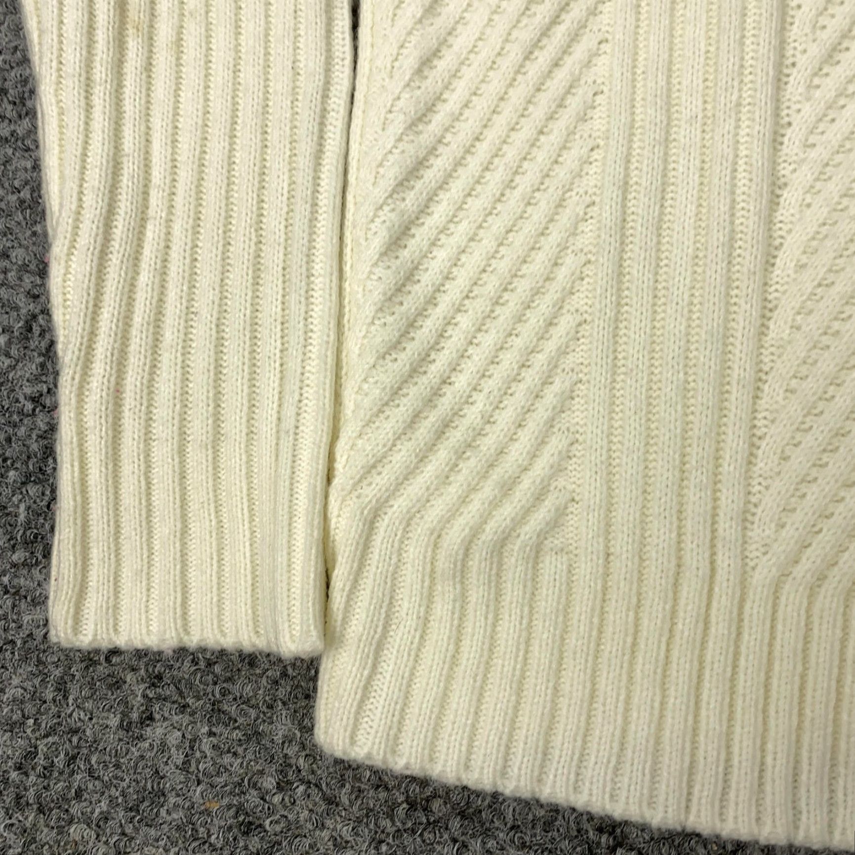 Loft LOFT Sweater Women’s Large Ivory Pullover Turtleneck Ribbed Knit Long Sleeve Size L / US 10 / IT 46 - 5 Thumbnail