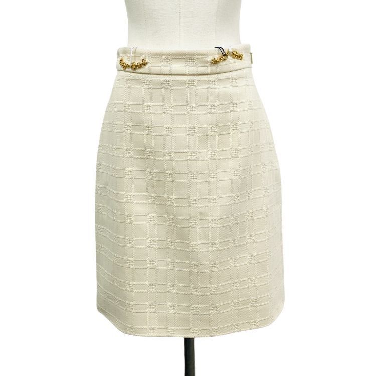 Gucci Gucci Beige Wool Blend Mini Skirt Size 40 Size 27" / US 4 / IT 40 - 1 Thumbnail