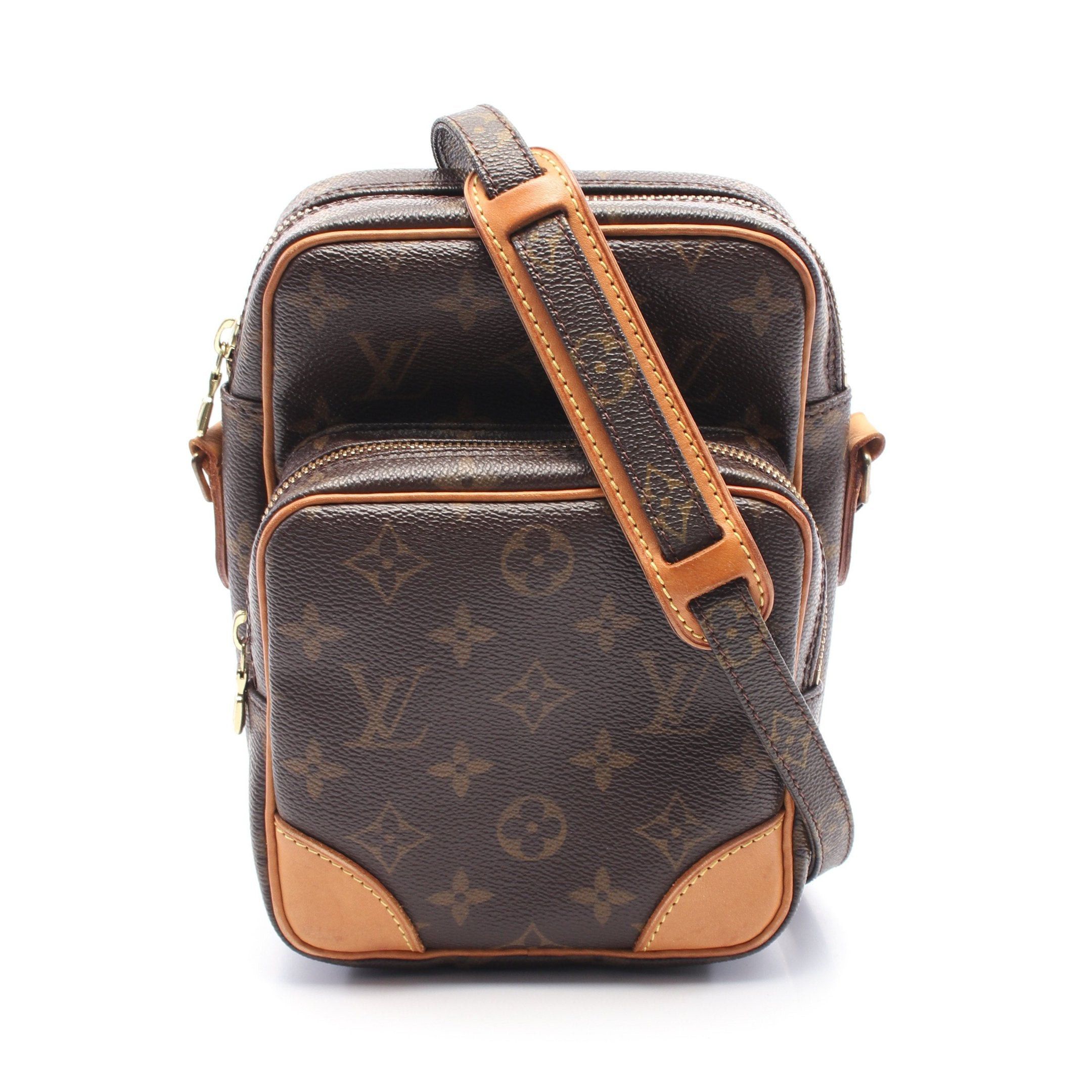 Louis Vuitton Louis Vuitton Amazon Monogram Shoulder Bag Leather Brown Size ONE SIZE - 1 Thumbnail