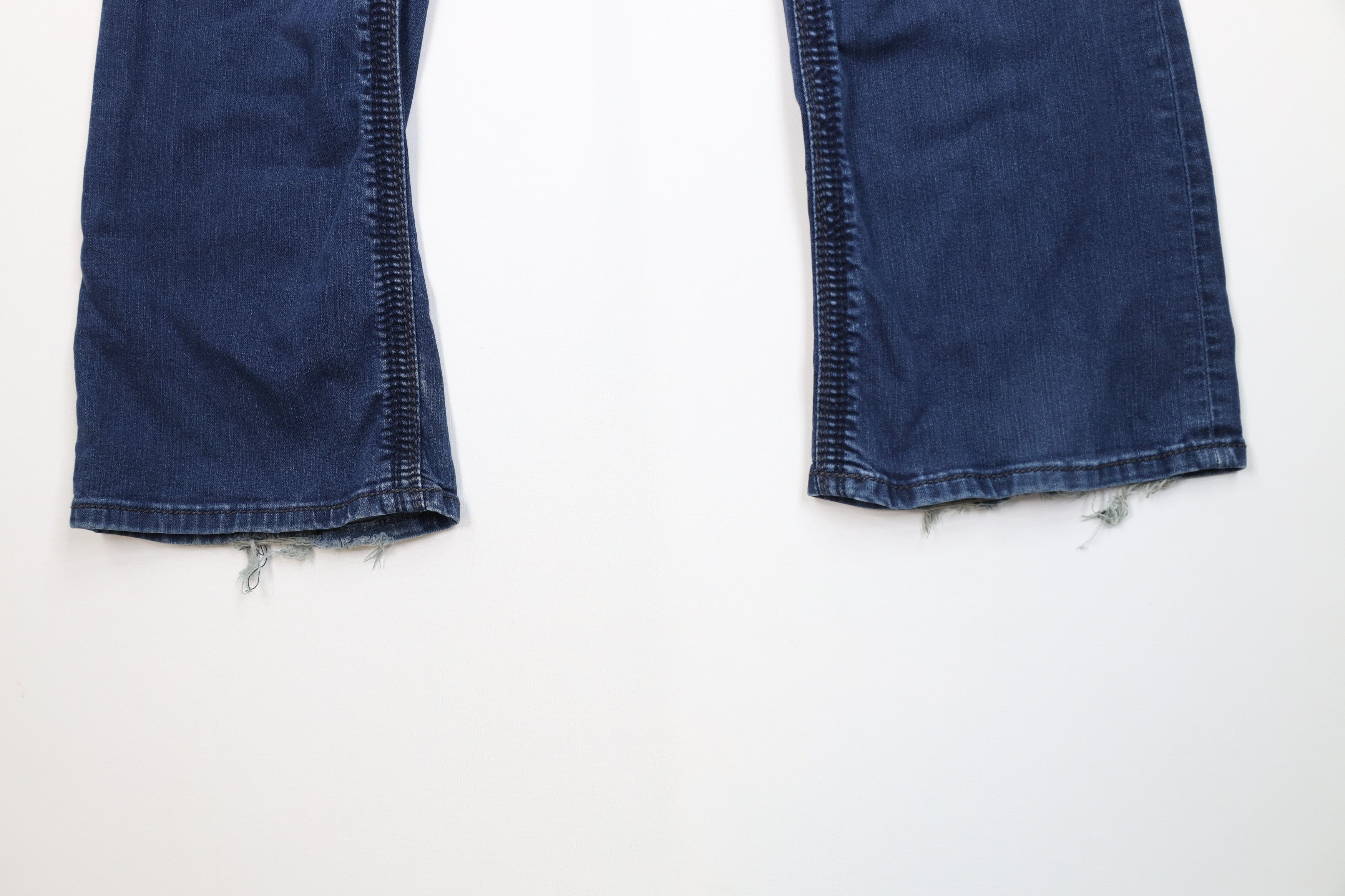 Vintage Vintage Y2K Babydoll Bella Thick Stitch Flared Bootcut Jeans Size 34" / US 12 / IT 48 - 4 Thumbnail