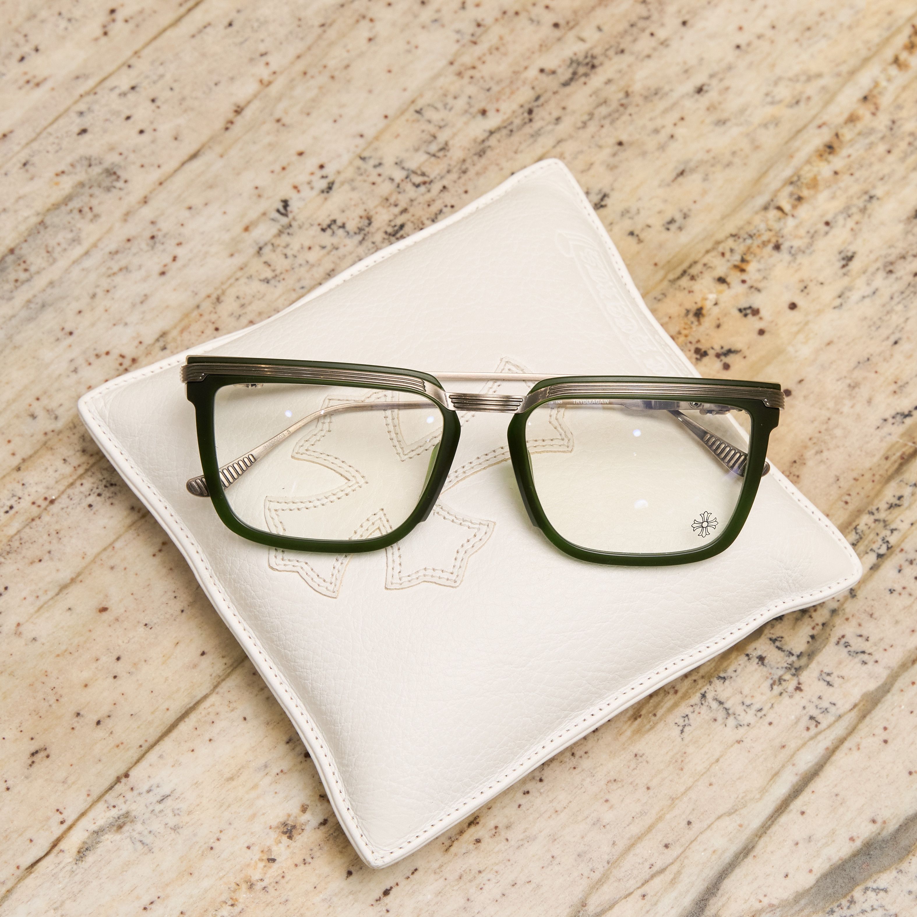 Chrome Hearts CHROME HEARTS TRYDIXAGAIN Matte Dark Olive / Antique Silver Size ONE SIZE - 1 Thumbnail