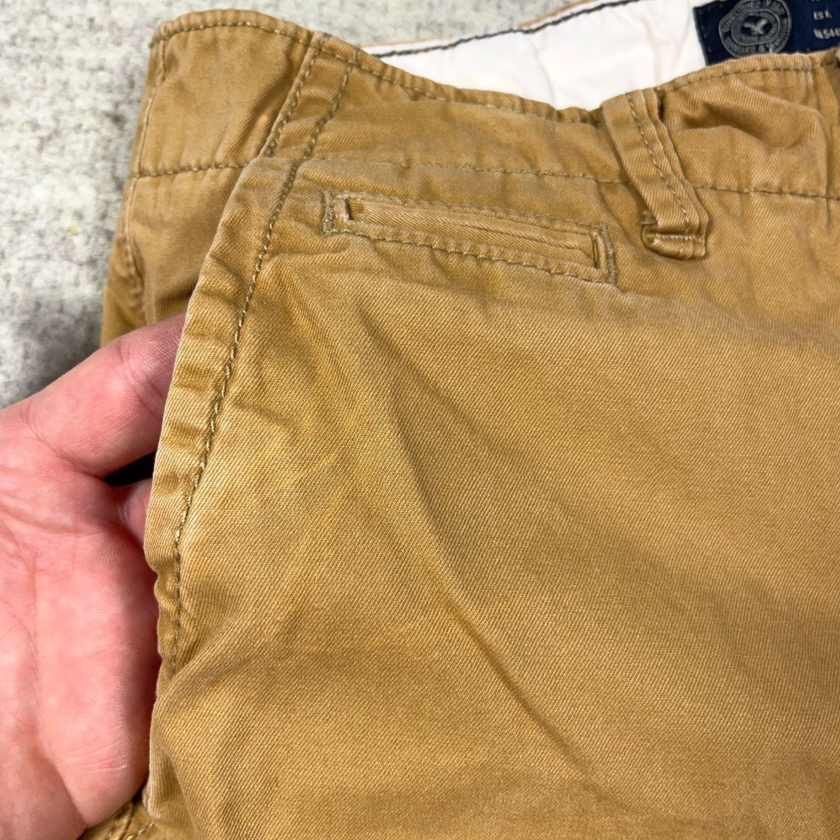 American Eagle Outfitters American Eagle Outfitters Pants Men 28x30 Khaki Brown Chino Original Straight Dress Slacks Mens Size US 28 / EU 44 - 7 Thumbnail