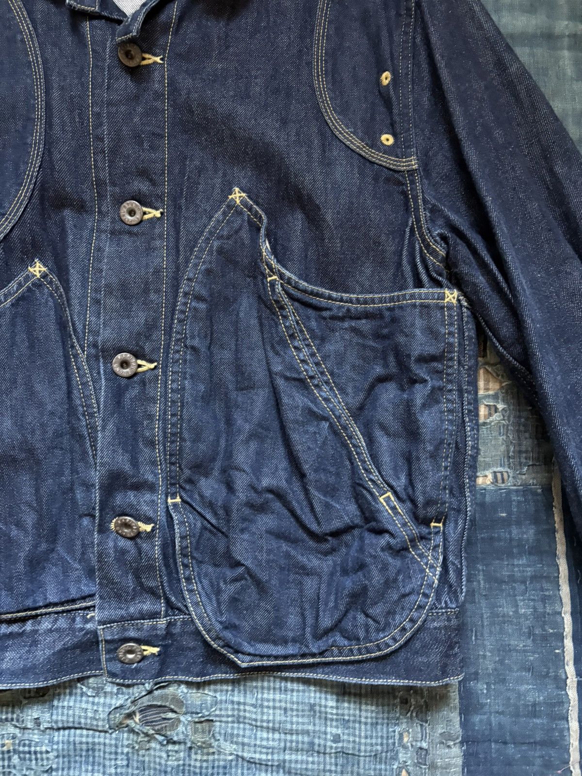 Kapital Kapital RINGOMAN jacket Indigo Denim Jacket Brand New Size US L / EU 52-54 / 3 - 5 Thumbnail