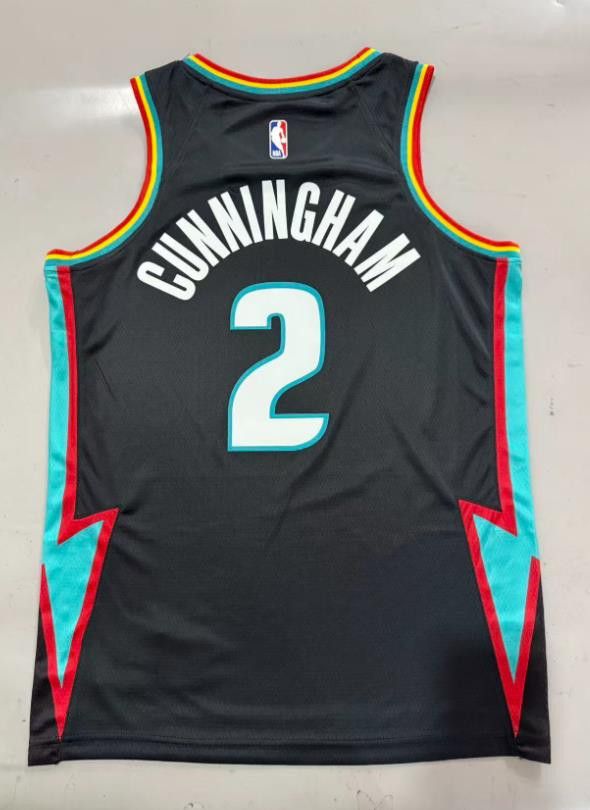 NBA Detroit Pistons 2 Cade Cunningham Jersey 2026 Size US XXL / EU 58 / 5 - 2 Thumbnail