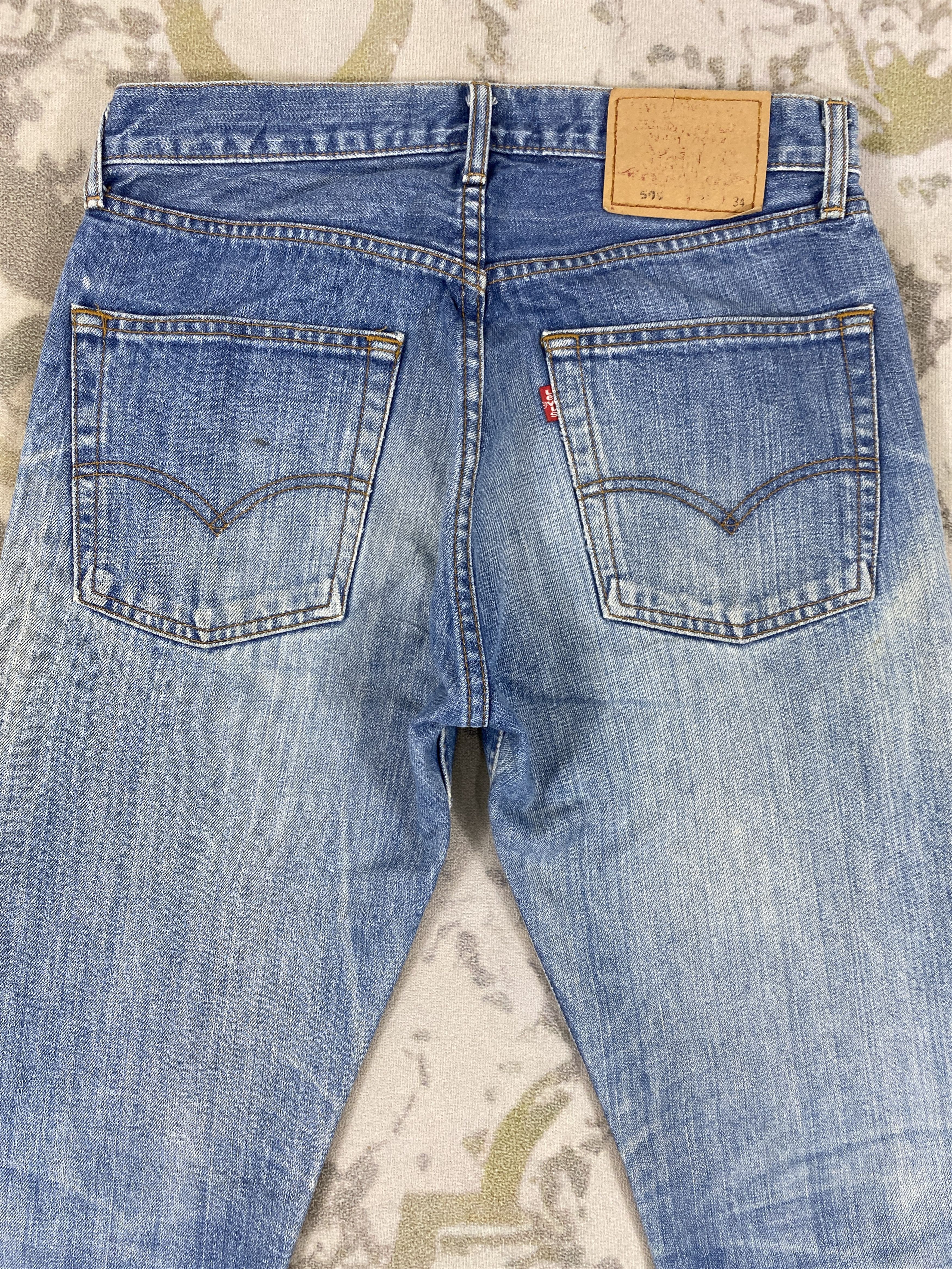 Levi's Distressed Blue Vintage Levi's 505 Jeans 30x31 Denim- JN3529 Size US 30 / EU 46 - 4 Thumbnail