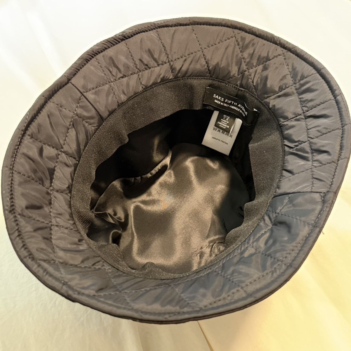 Saks Fifth Avenue Quilted winter bucket hat Size ONE SIZE - 3 Thumbnail
