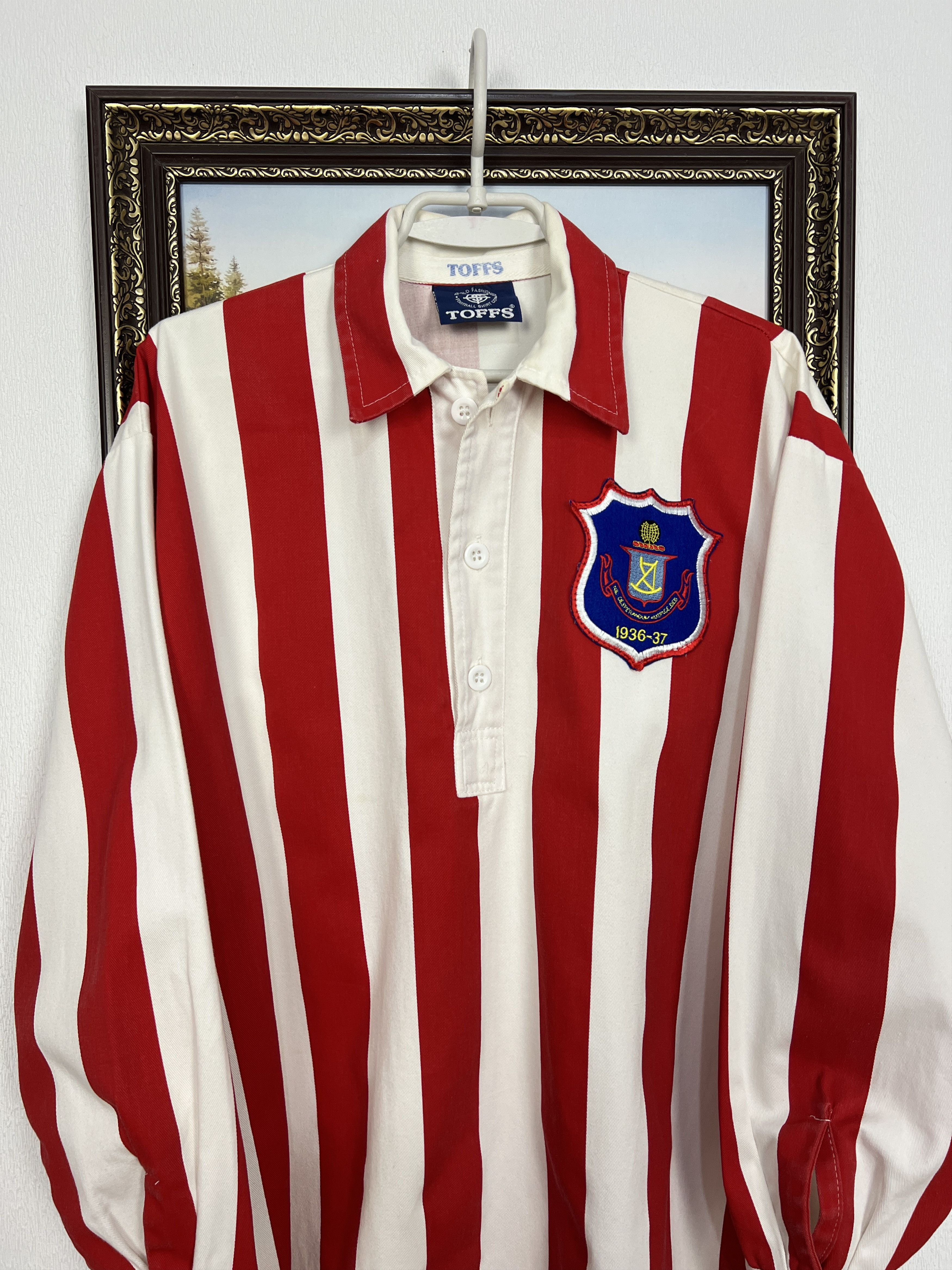 Toffs Sunderland football shirt Retro Replica Soccer Jersey Trikot Size US L / EU 52-54 / 3 - 2 Thumbnail