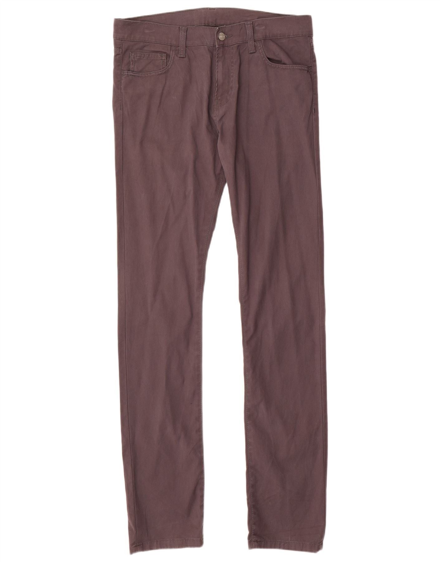 Carhartt Mens Slim Casual Trousers W32 L34 Grey Cotton Size US 32 / EU 48 - 1 Thumbnail