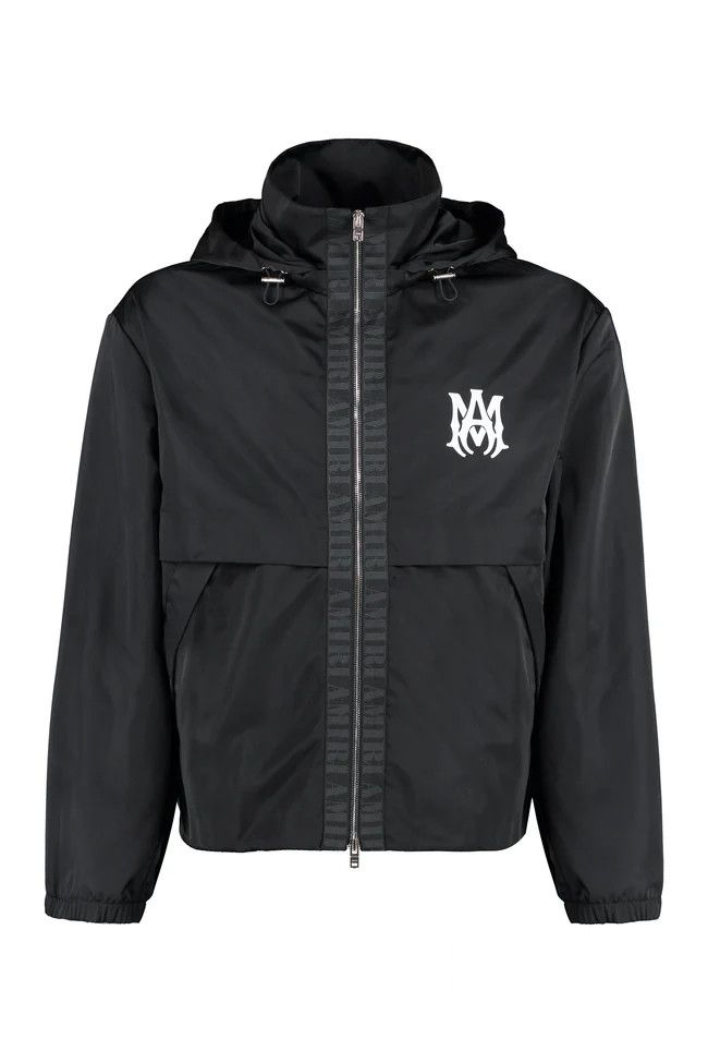 Amiri o1mle0325 Lightweight Nylon Anorak Jacket in Black Size US S / EU 44-46 / 1 - 1 Thumbnail