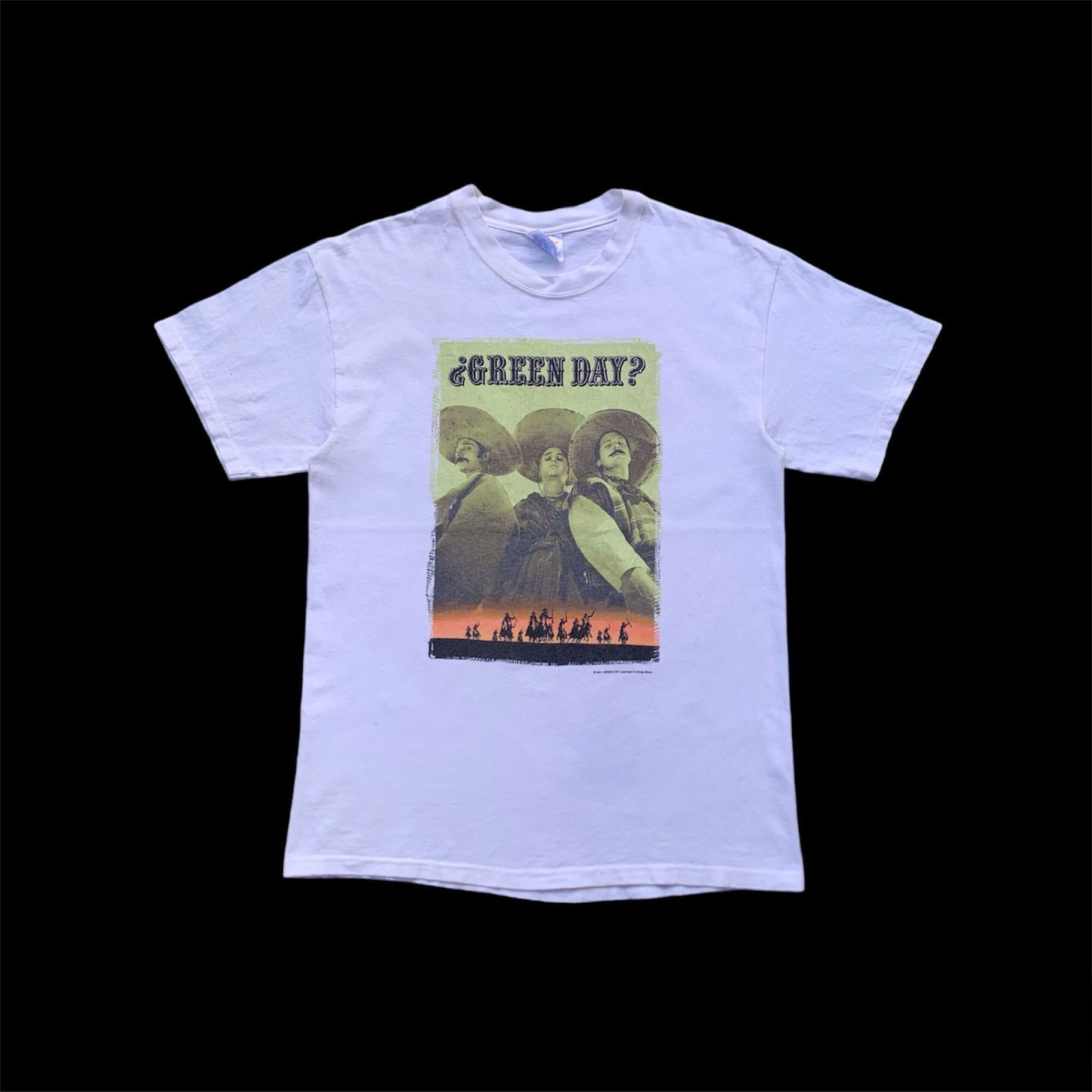 Band Tees Vintage 00s Green Day Warning Tour Tee White Punk Rock Merch Size US M / EU 48-50 / 2 - 3 Thumbnail