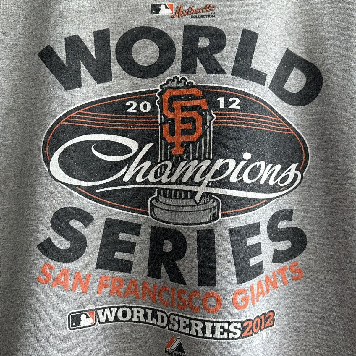 MLB × Majestic × Vintage MLB SAN FRANCISCO GIANTS WORLD SERIES CHAMPIONS 2012 TEE Size US M / EU 48-50 / 2 - 3 Thumbnail
