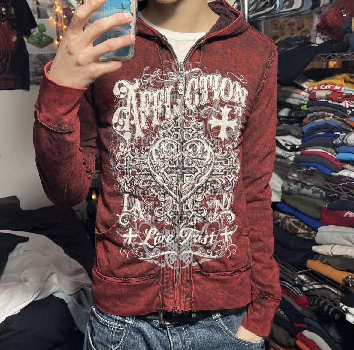 Affliction Affliction Hoodie Size US XXS / EU 40 - 2 Thumbnail