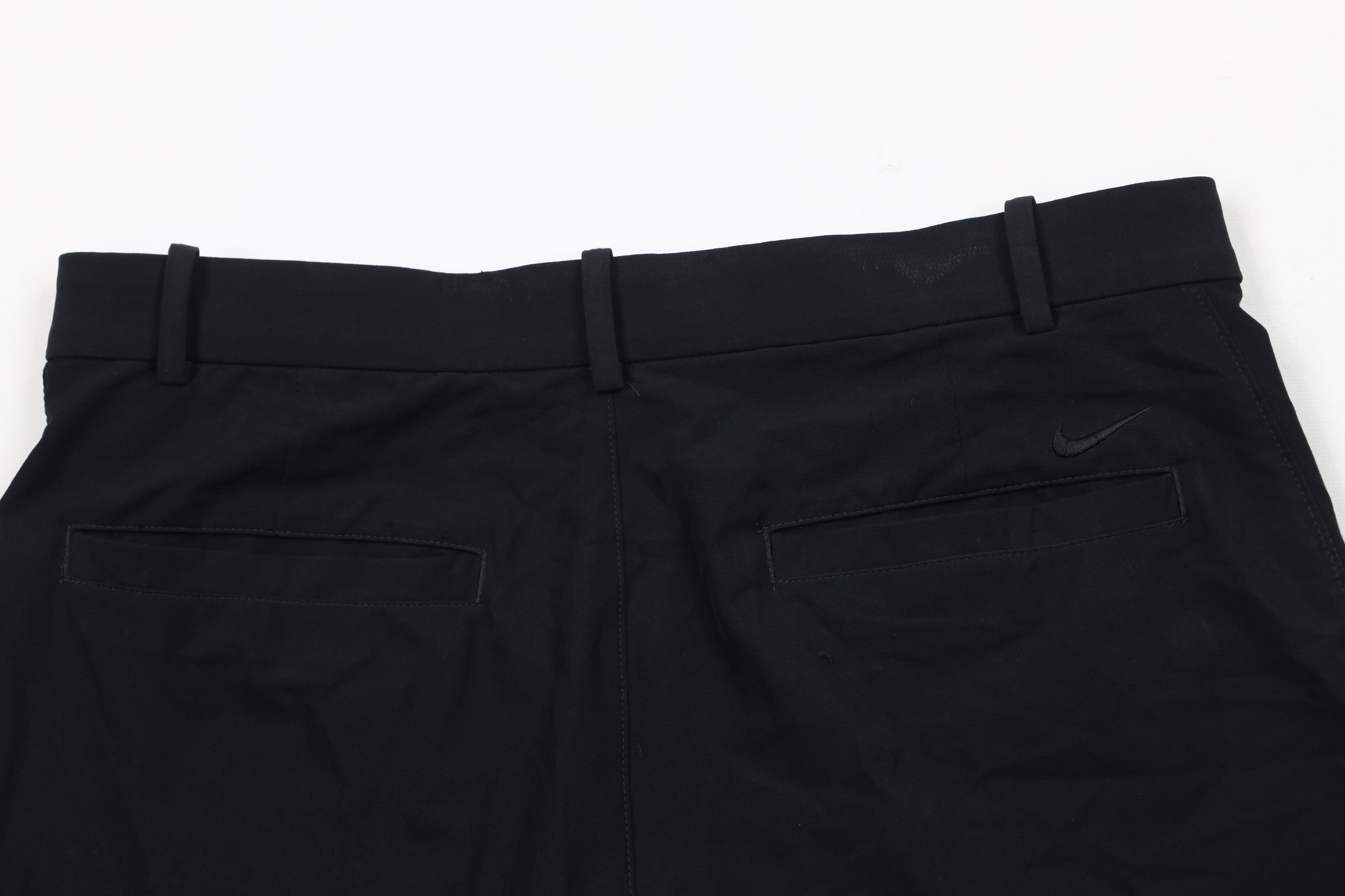 Nike × Vintage Nike Dri-Fit Flat Front Tech Golfing Golf Chino Shorts Black Size US 32 / EU 48 - 9 Thumbnail